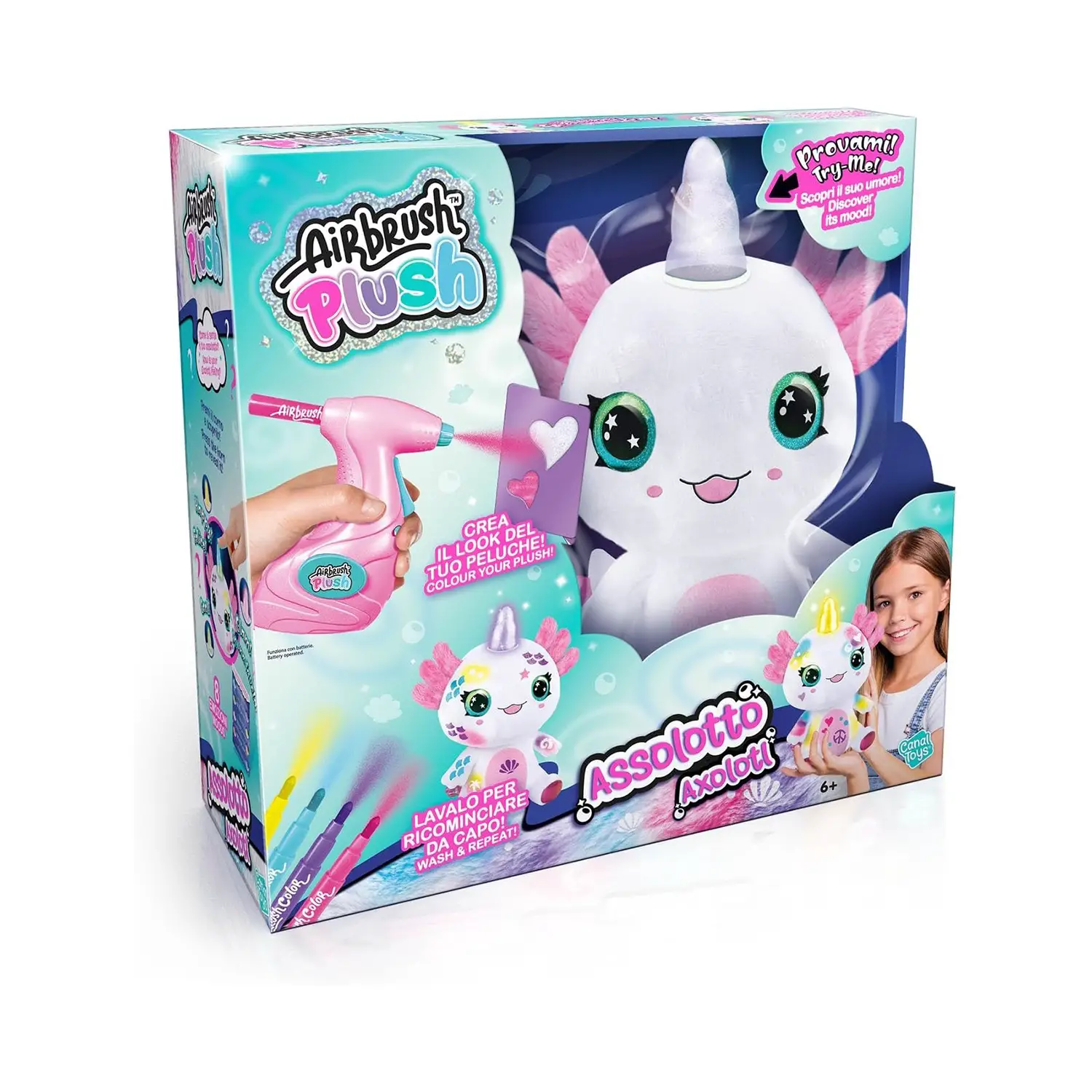 Airbrush Plush Assolotto - creatività