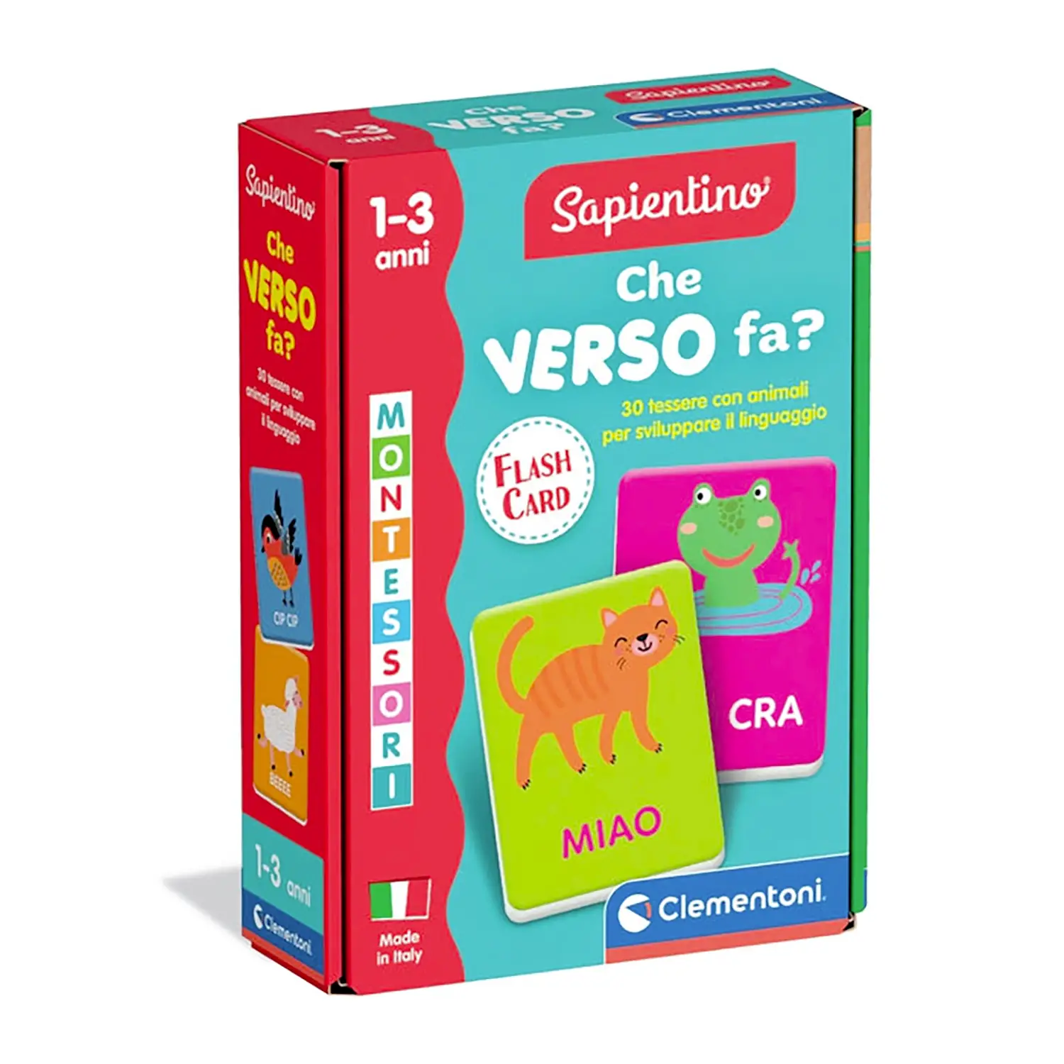 Sapientino Montessori Flashcards - Che Verso Fa? - sapientino