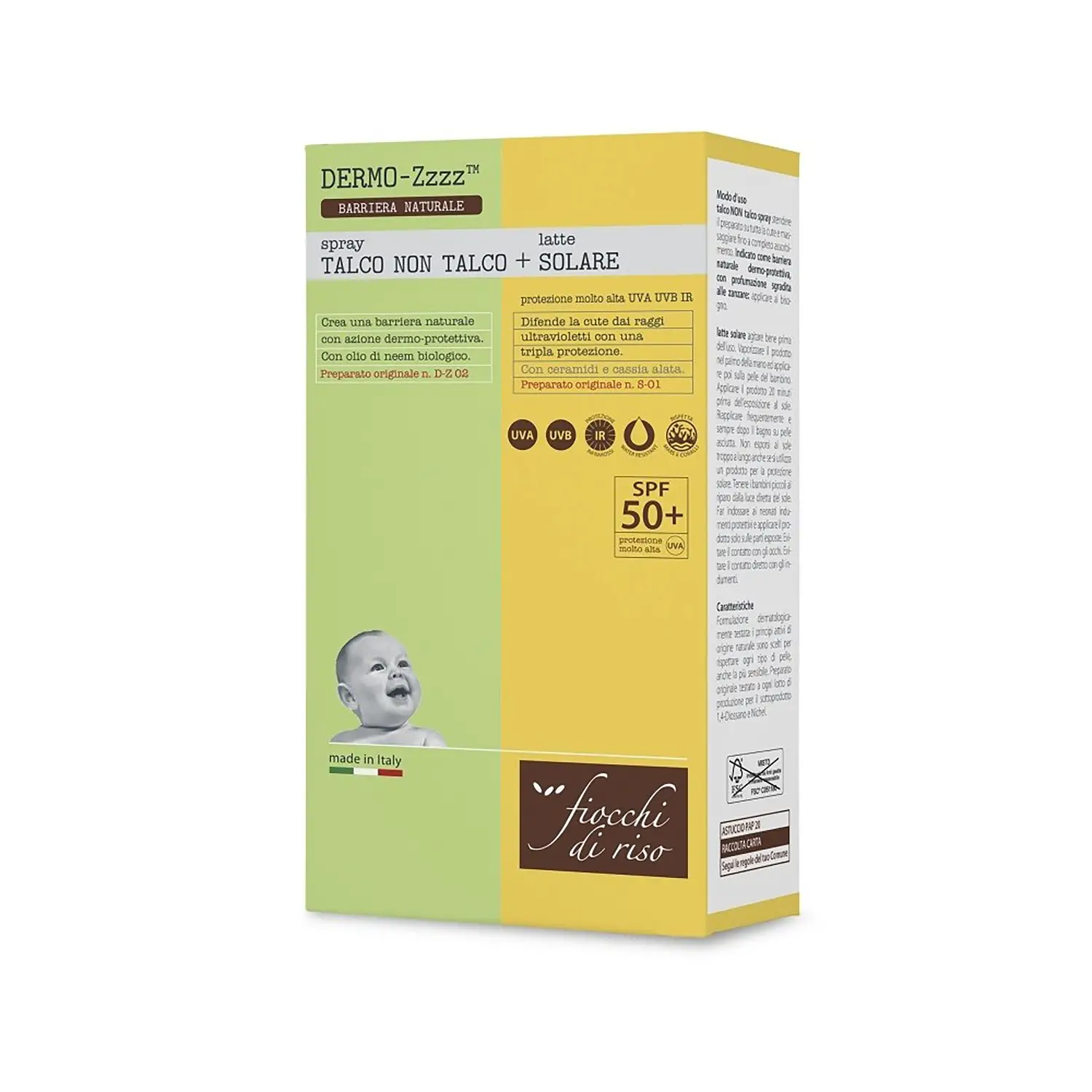 Fiocchi di Riso Bipacco - Talco Spray + Crema Solare - creme solari