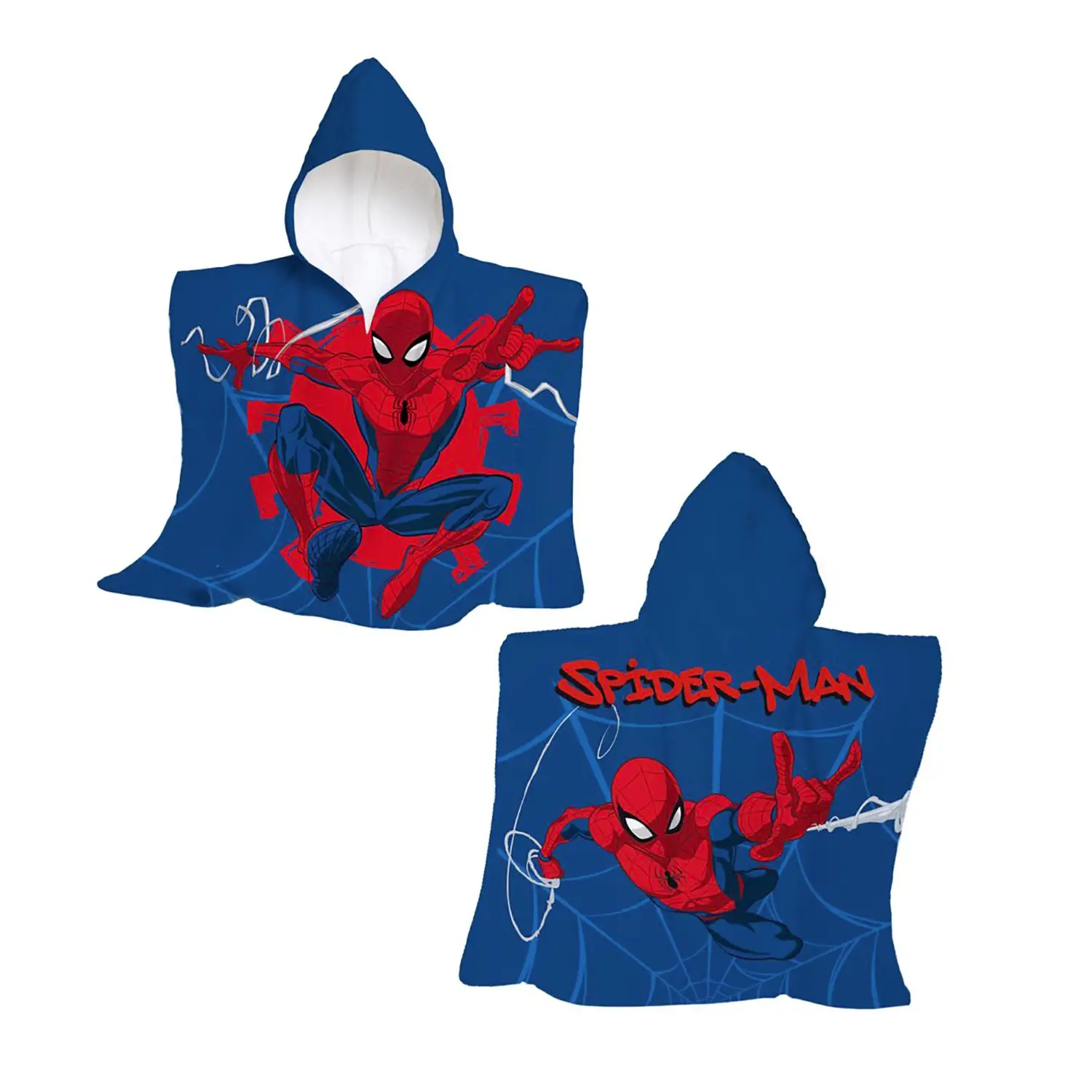 Poncho Spiderman Misura Maxi 60x60 - accessori stagionali