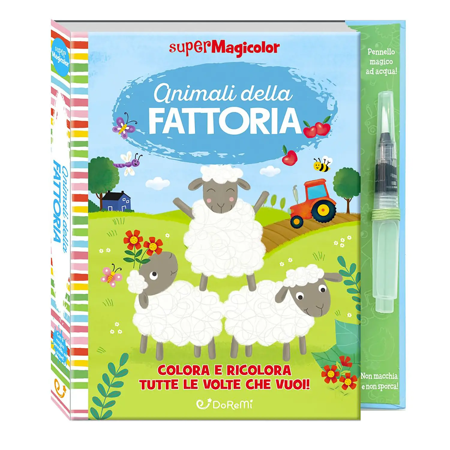 Libro Da Colorare Con Il Magico Pennello Ad Acqua: Animali Della Fattoria - Prima biblioteca