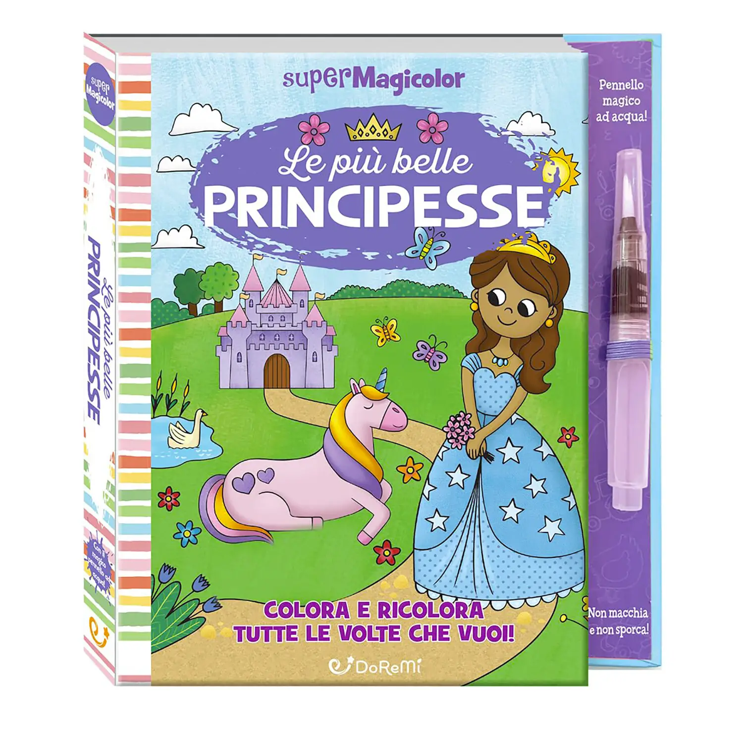 Libro Da Colorare Con Il Magico Pennello Ad Acqua: Le Più Belle Principesse - Prima biblioteca