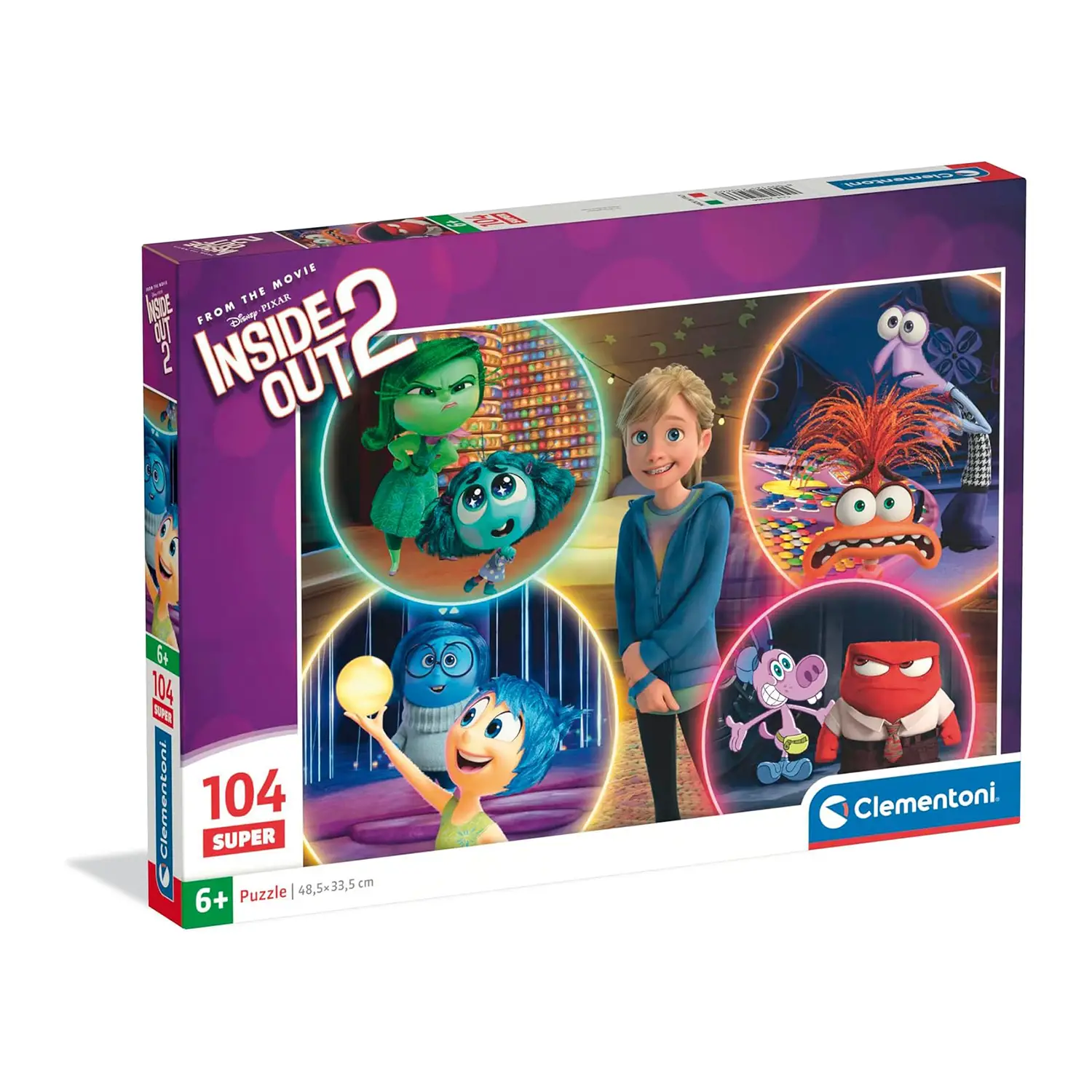 Puzzle 104 Pezzi Inside Out 2 - 25066 - Puzzle in cartone