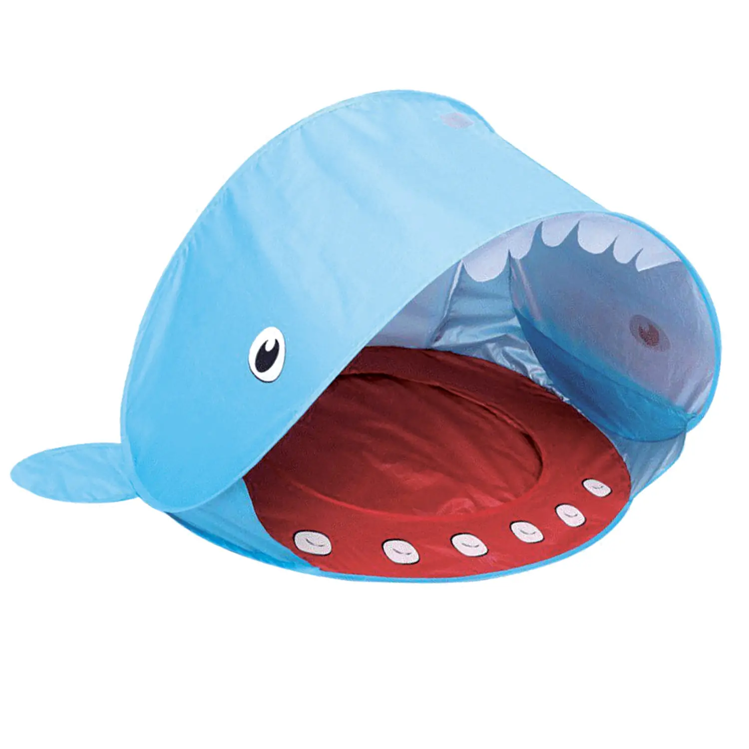 Tenda da Spiaggia Pop-Up con Filtro UV50+ Baby Shark, Azzurro - estivo mare