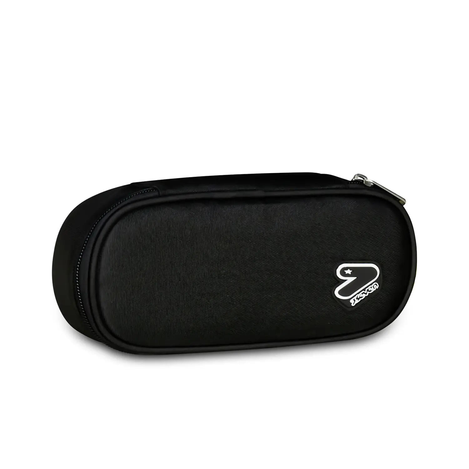 Bustina Scuola Portapenne Pencil Bag Round Plus Grs Jet Black - bauletti tombolini bustine