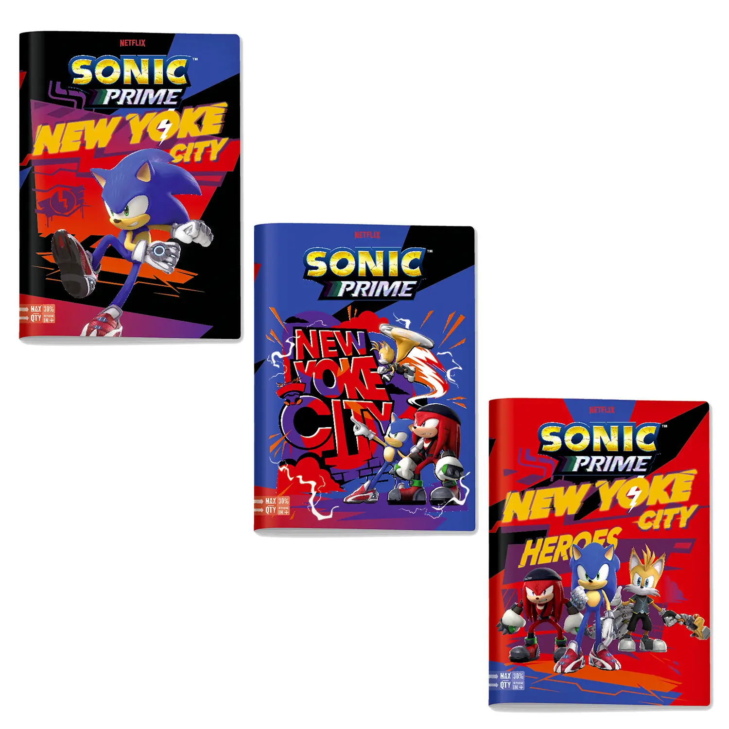 Sonic Prime Quaderno A4 Maxi 96/100 Rigatura B - Cancelleria varia