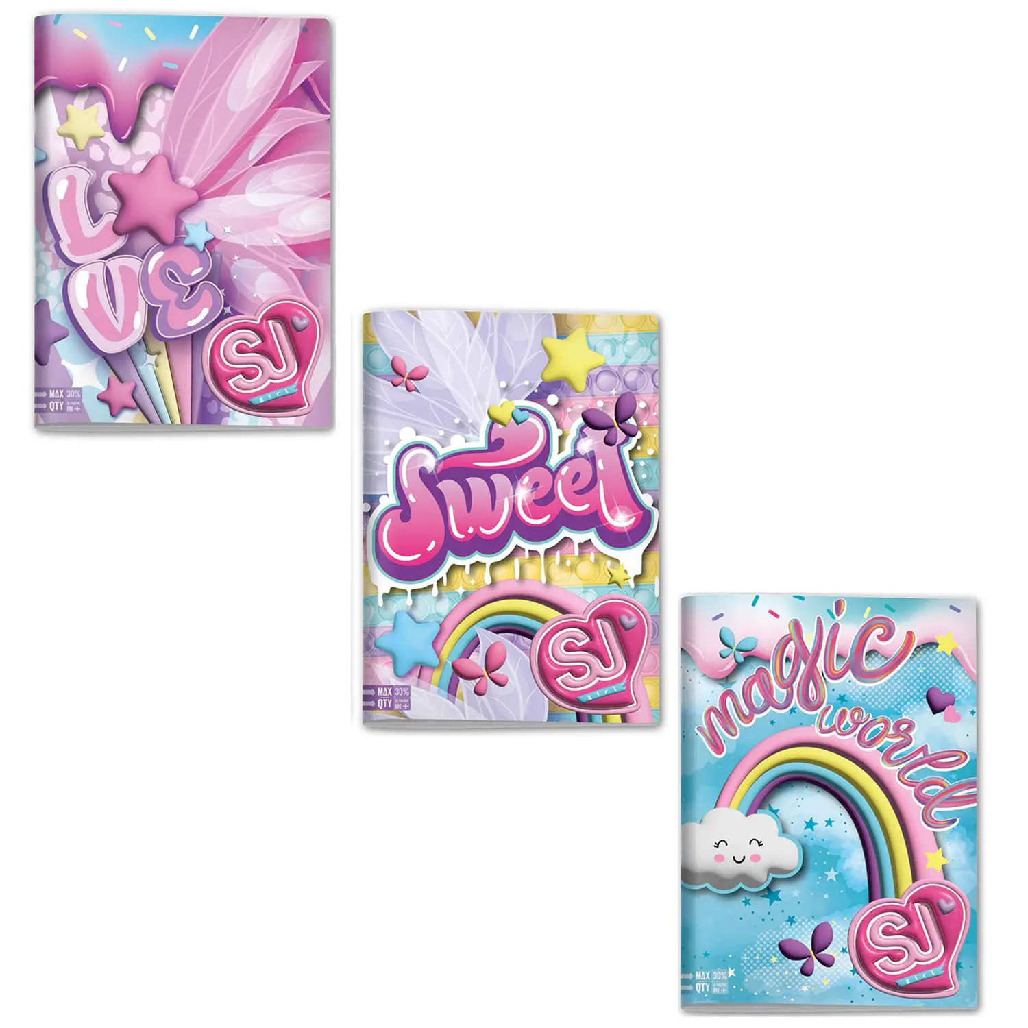 Sj Gang Wondrous Girl Quaderno A4 Maxi 96/100 Rigatura B - Cancelleria varia