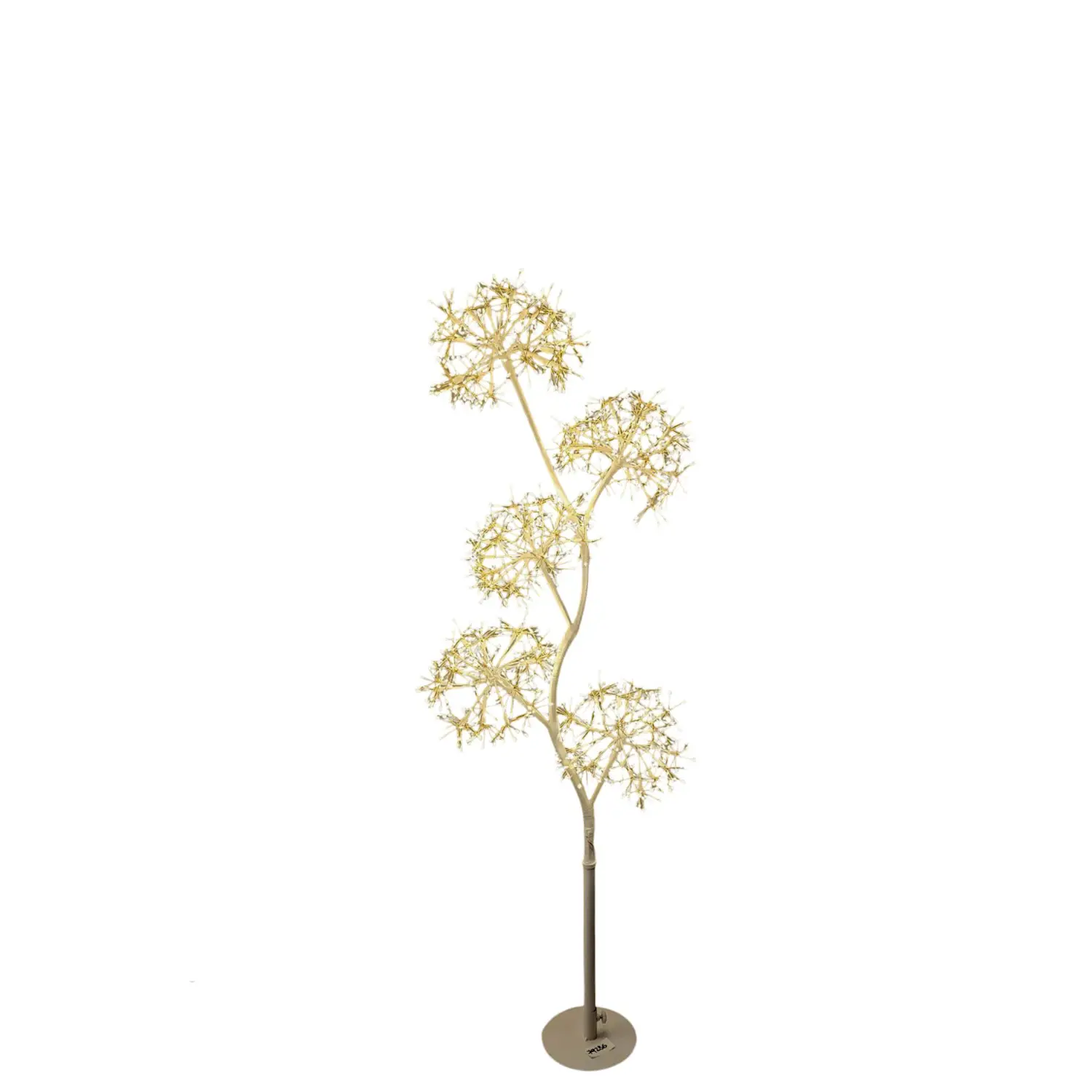 Albero 5 Sfere H120cm Bianco con 1200 MicroLED Flash - alberi led di design