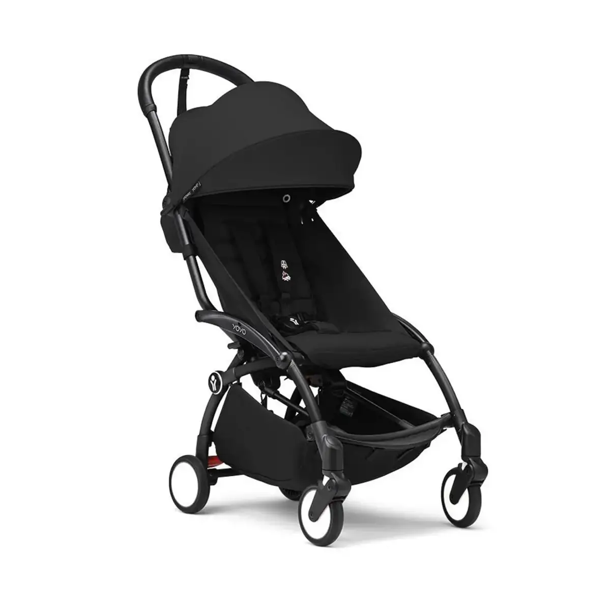 Stokke - Passeggino Yoyo3 Con Set Rivestimento 6+ Black Telaio Black - Black - passeggini compatti