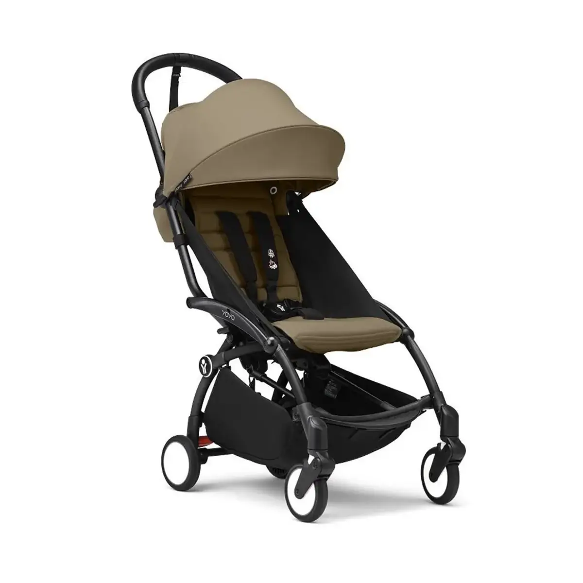 Stokke - Passeggino Yoyo3 Con Set Rivestimento 6+Toffee Telaio - Black - passeggini compatti