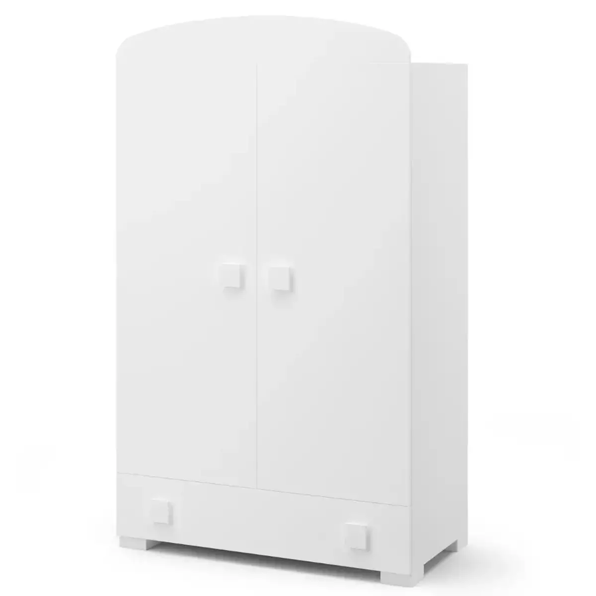 Armadio Evolution Bianco Con Pomoli Bianchi - collezioni
