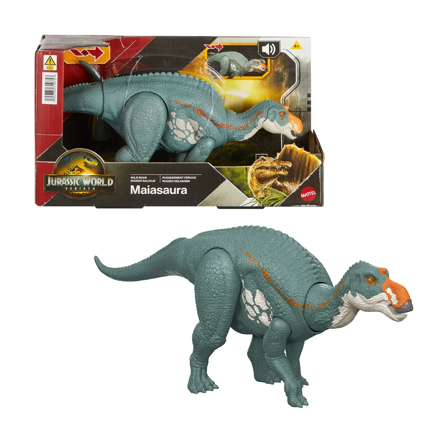 Jurassic World Rebirth Maiasaura Ruggito Selvaggio 30 cm - action figures ed accessori