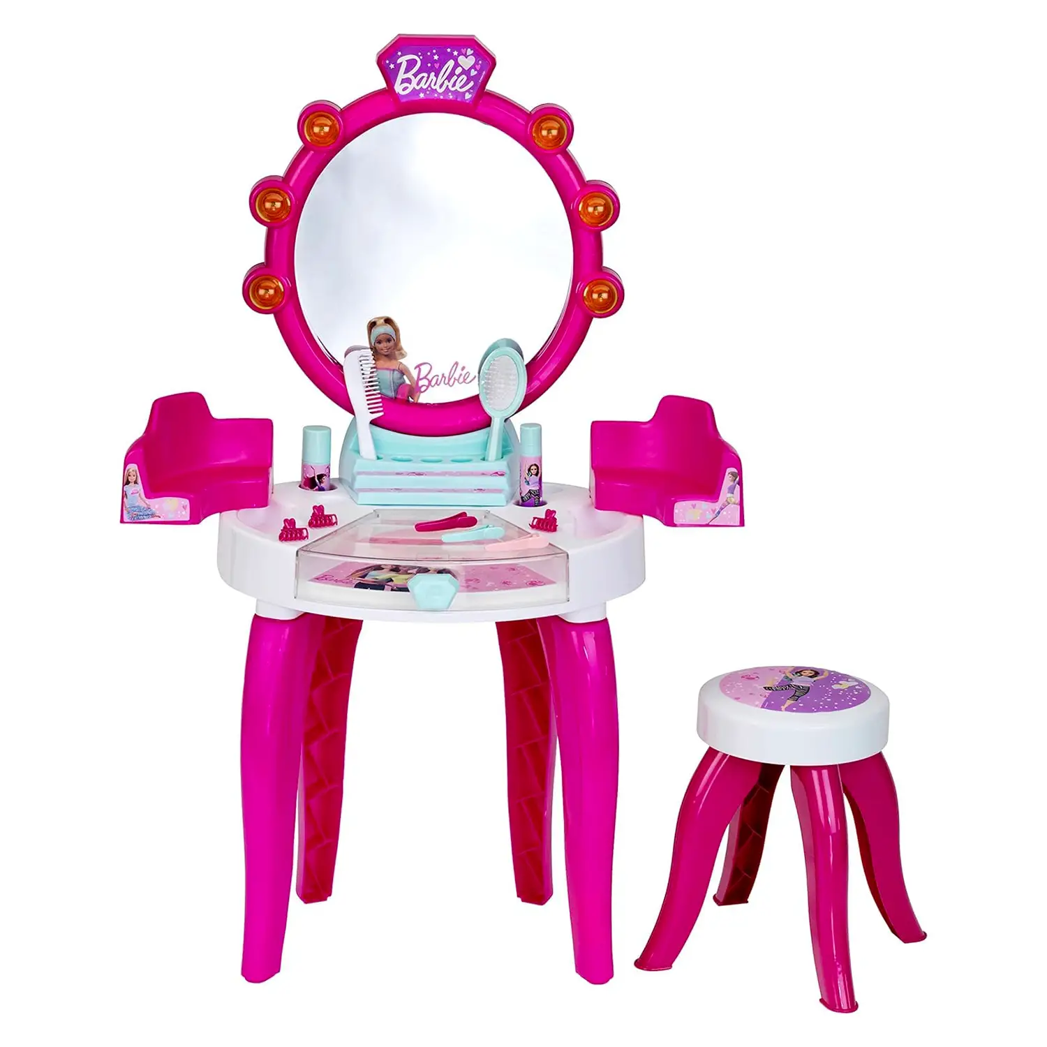 Centro di Bellezza Barbie Theo Klein con Accessori Rosa - bellezza e accessori
