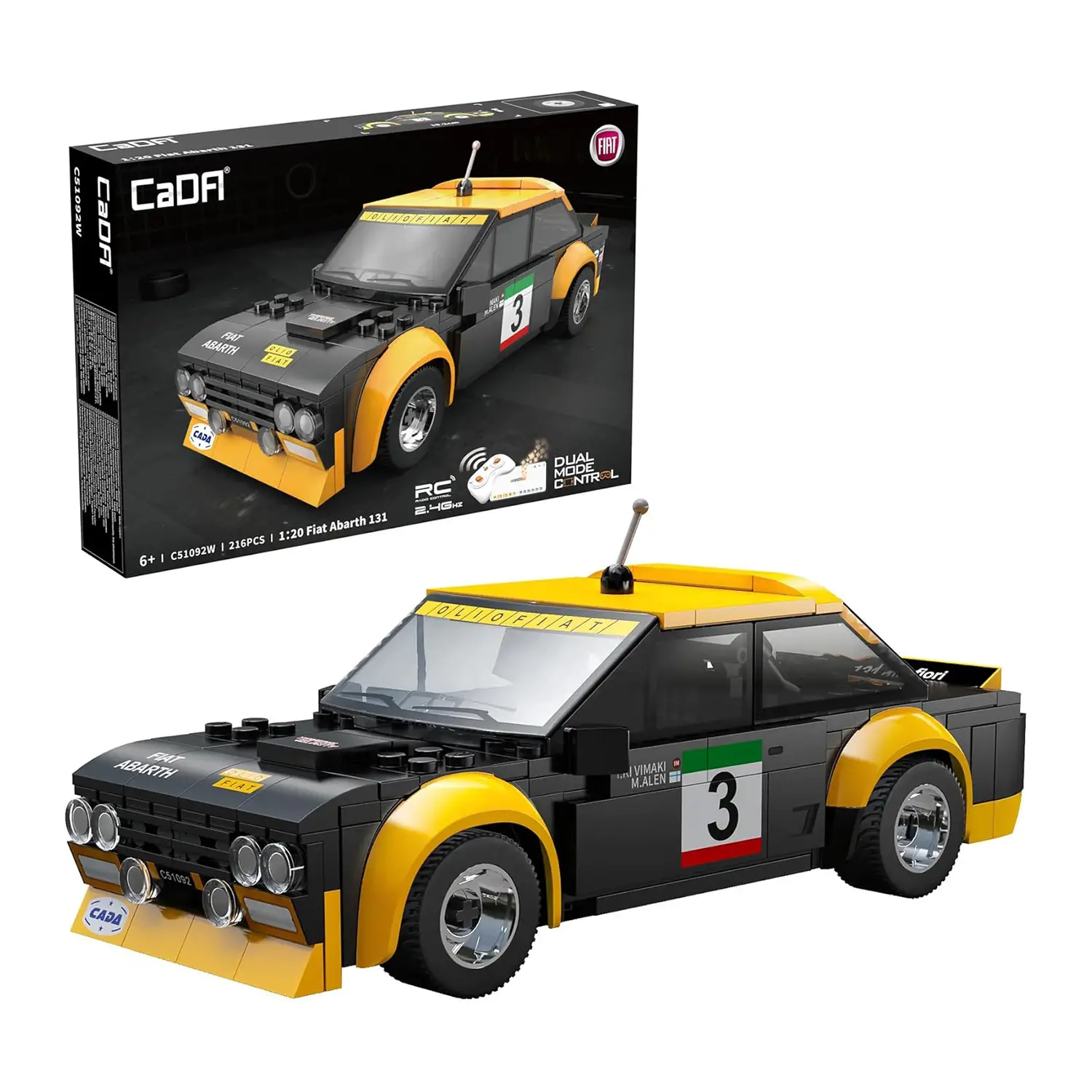 Cada Costruzioni Fiat Abarth 131 Radiocomandata 1:20 - 216 Pezzi - tematiche