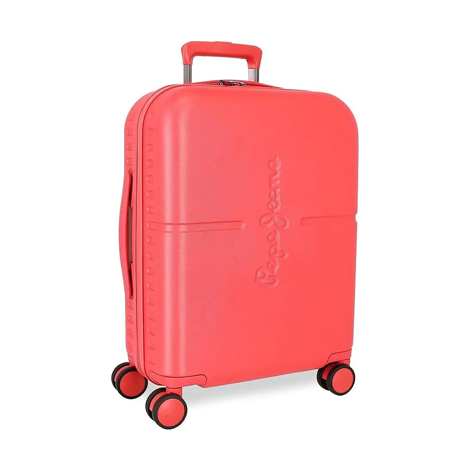 Pepe Jeans Highlight Trolley Abs 55cm 4 Ruote Corallo - valige e borse da viaggio