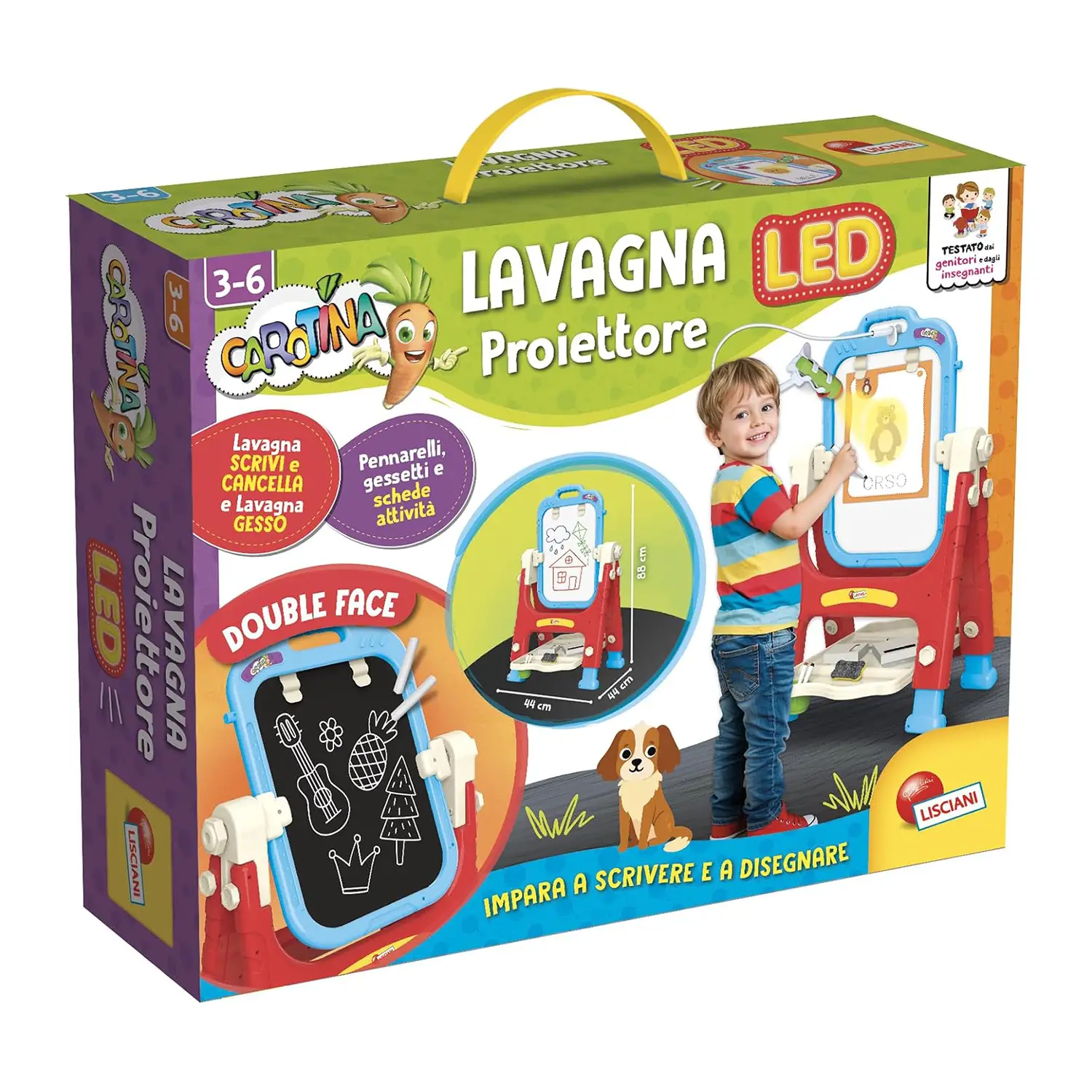 Carotina Lavagna Proiettore LED Double Face Scrivi - lavagne banchi scuola