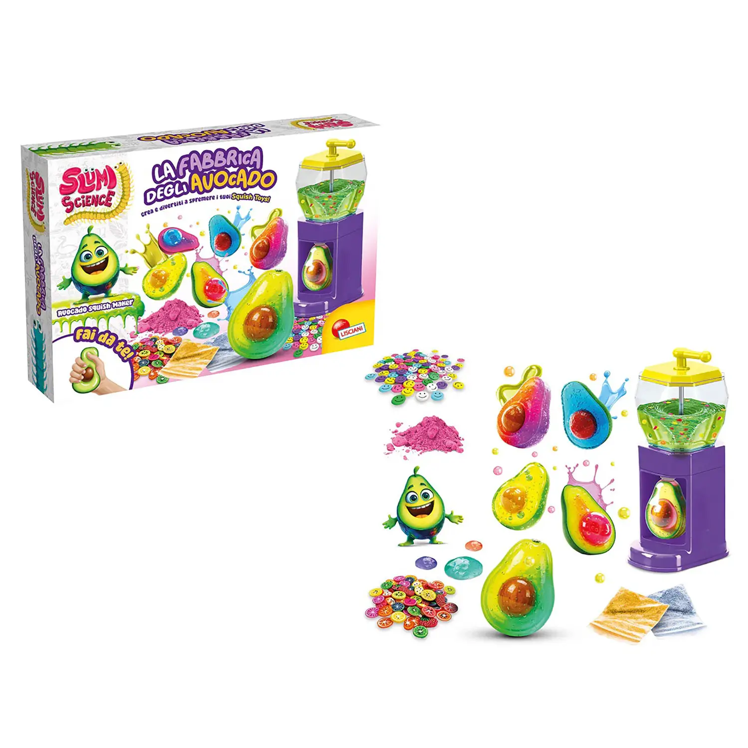 Slumi Science La Fabbrica degli Avocado – Kit Squishy Creativo - creatività