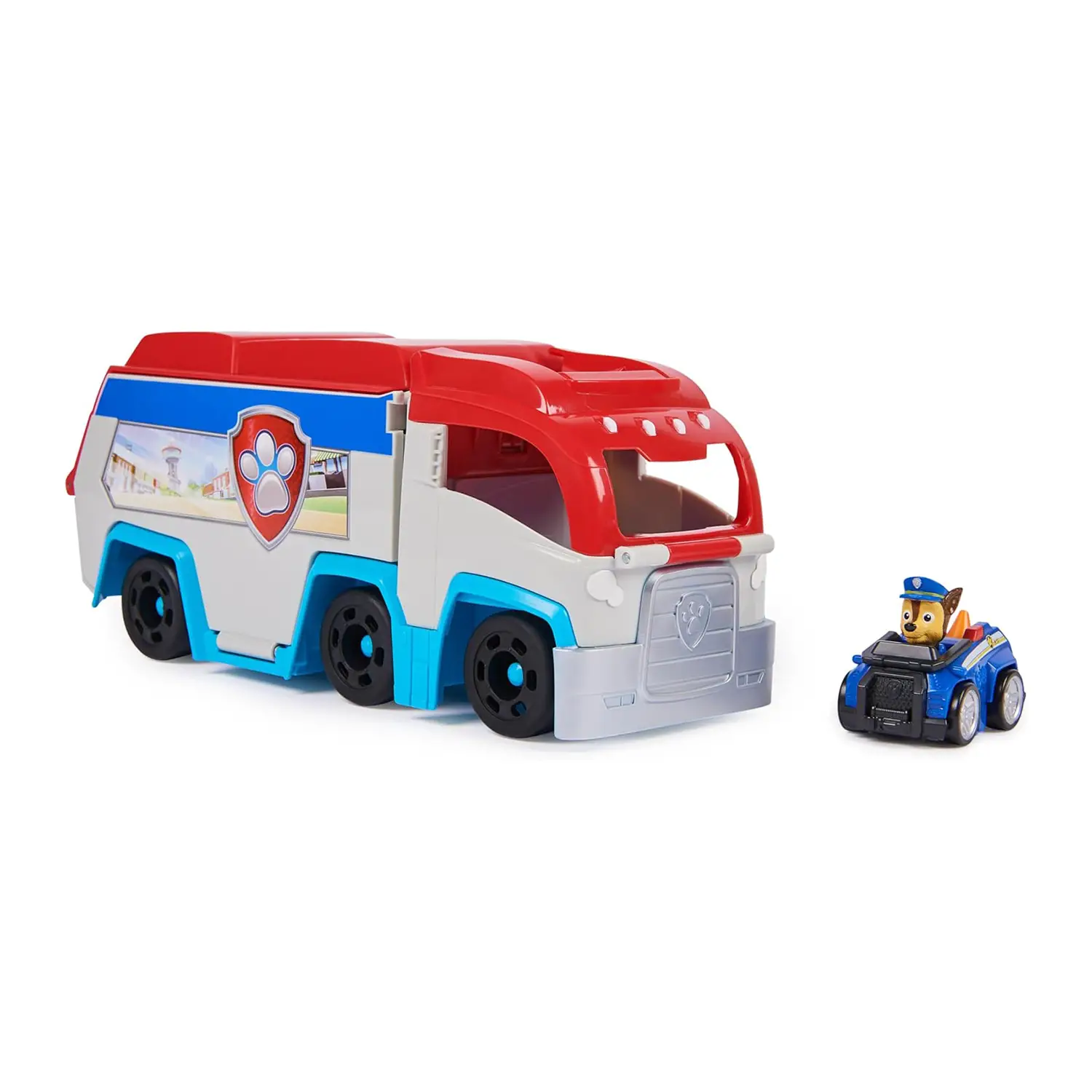 Paw Patrol Pup Squad Patroller con Veicolo di Chase 3+ Anni - action figures ed accessori