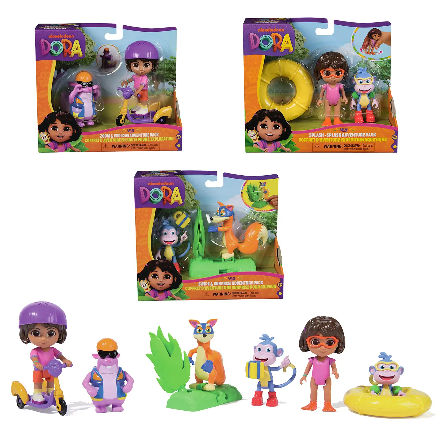 Dora l’esploratrice Adventure Pack – Set con 2 Personaggi - collezionabili bambina