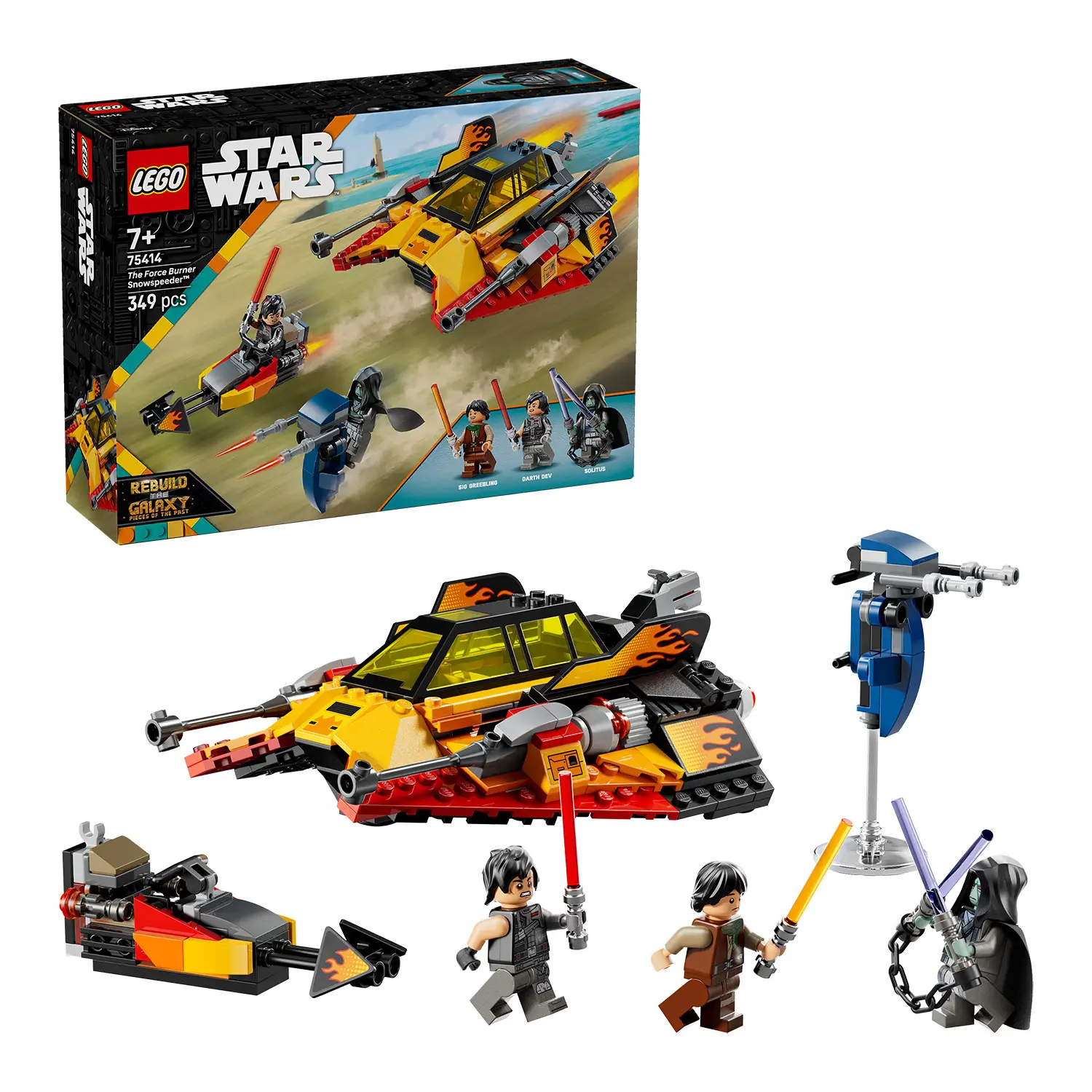 Lego Star Wars Snowspeeder Force Burner 75414 - lego