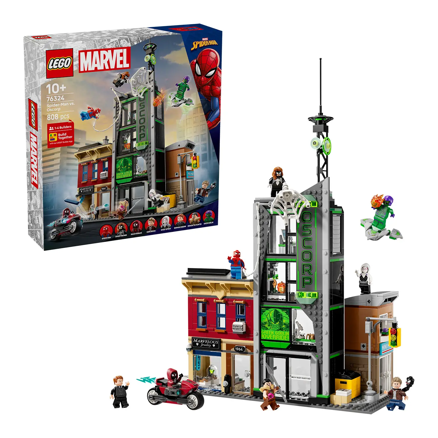 Lego Super Heroes Marvel Spider-man Contro Oscorp 76324 - lego