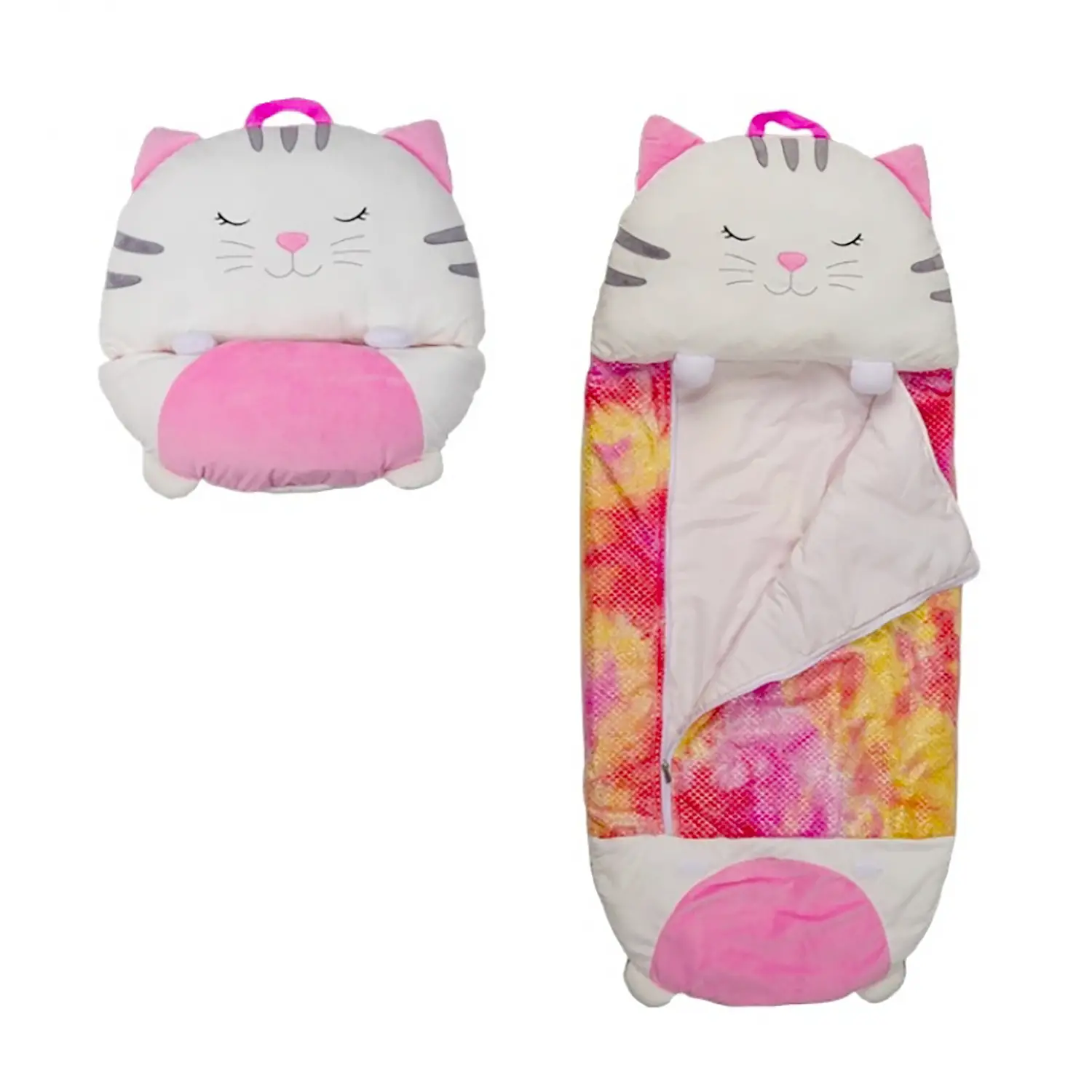 Sacco a Pelo Gatto 130x60 cm - peluches 0/36 mesi