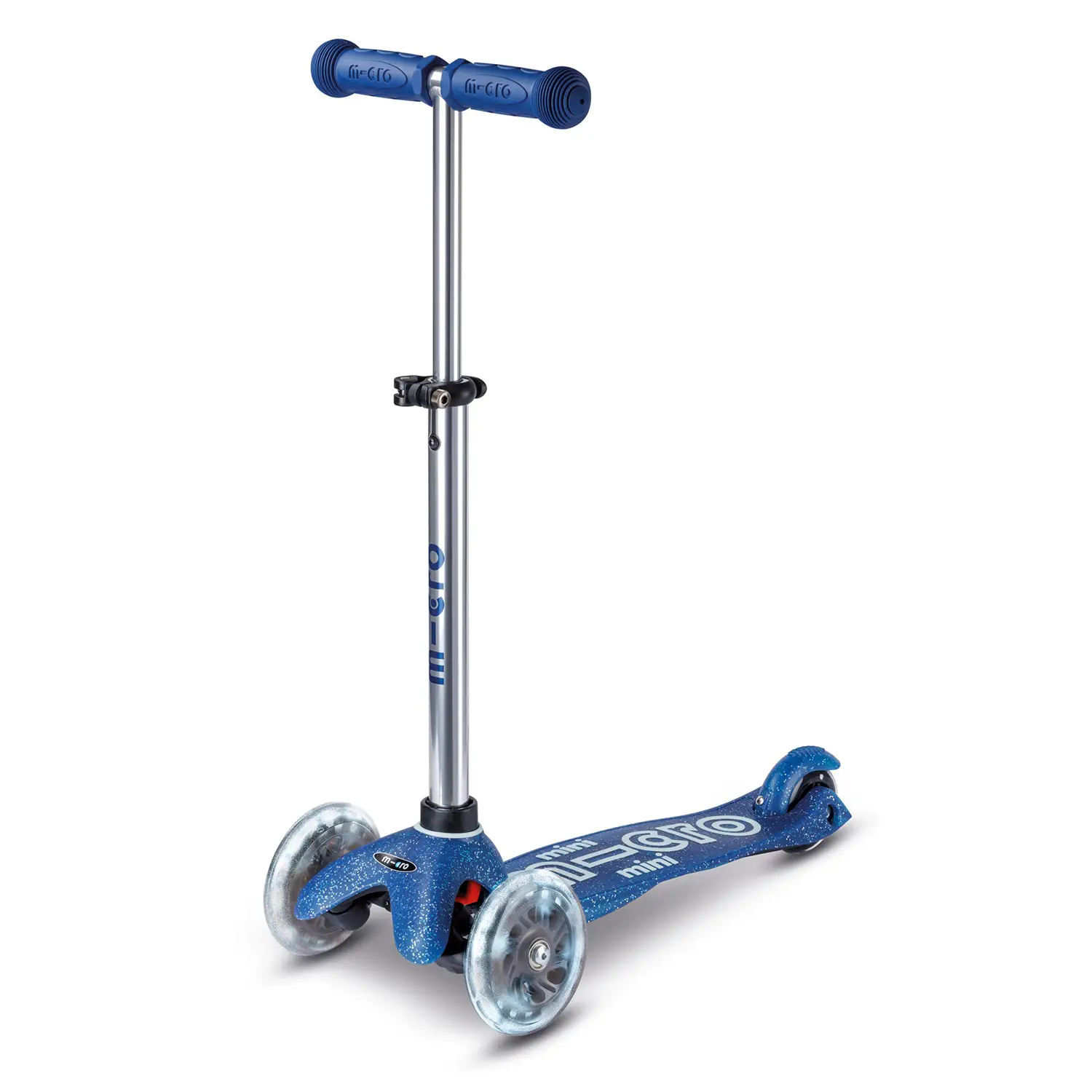 Monopattino Mini Micro Deluxe LED Blu Glitter Bambini - monopattini