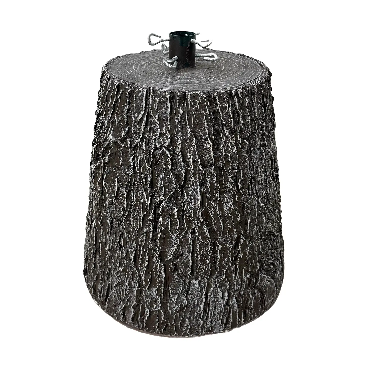 Base Albero Tronco Legno Natale 33x35 - basi albero