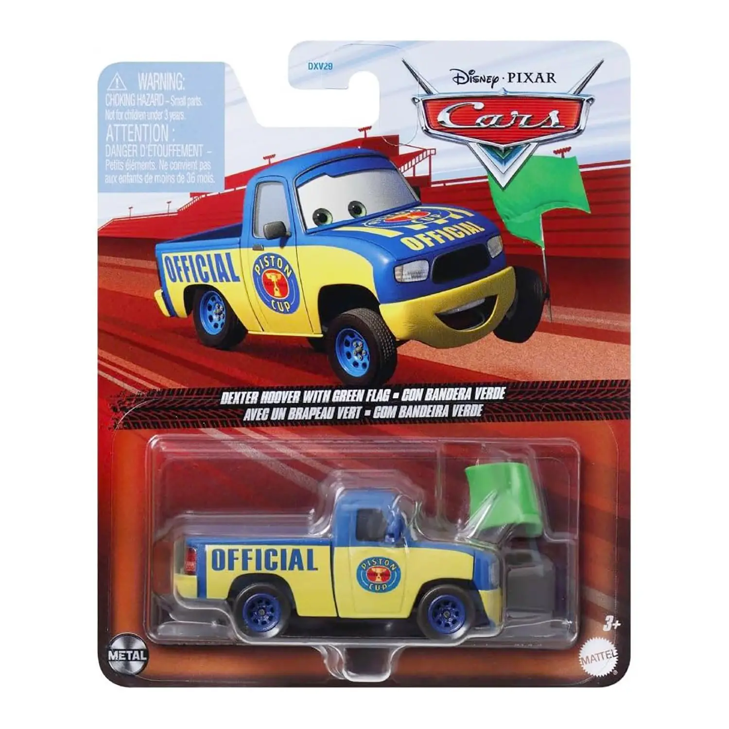 Cars 3 Personaggio 1:55 JDL76 Dexter with Green Flag - action figures ed accessori