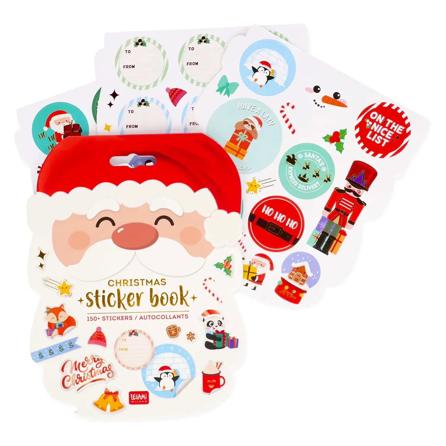 Legami - Adesivi Natalizi Sticker Book Set 150+ - Applicazioni e decori