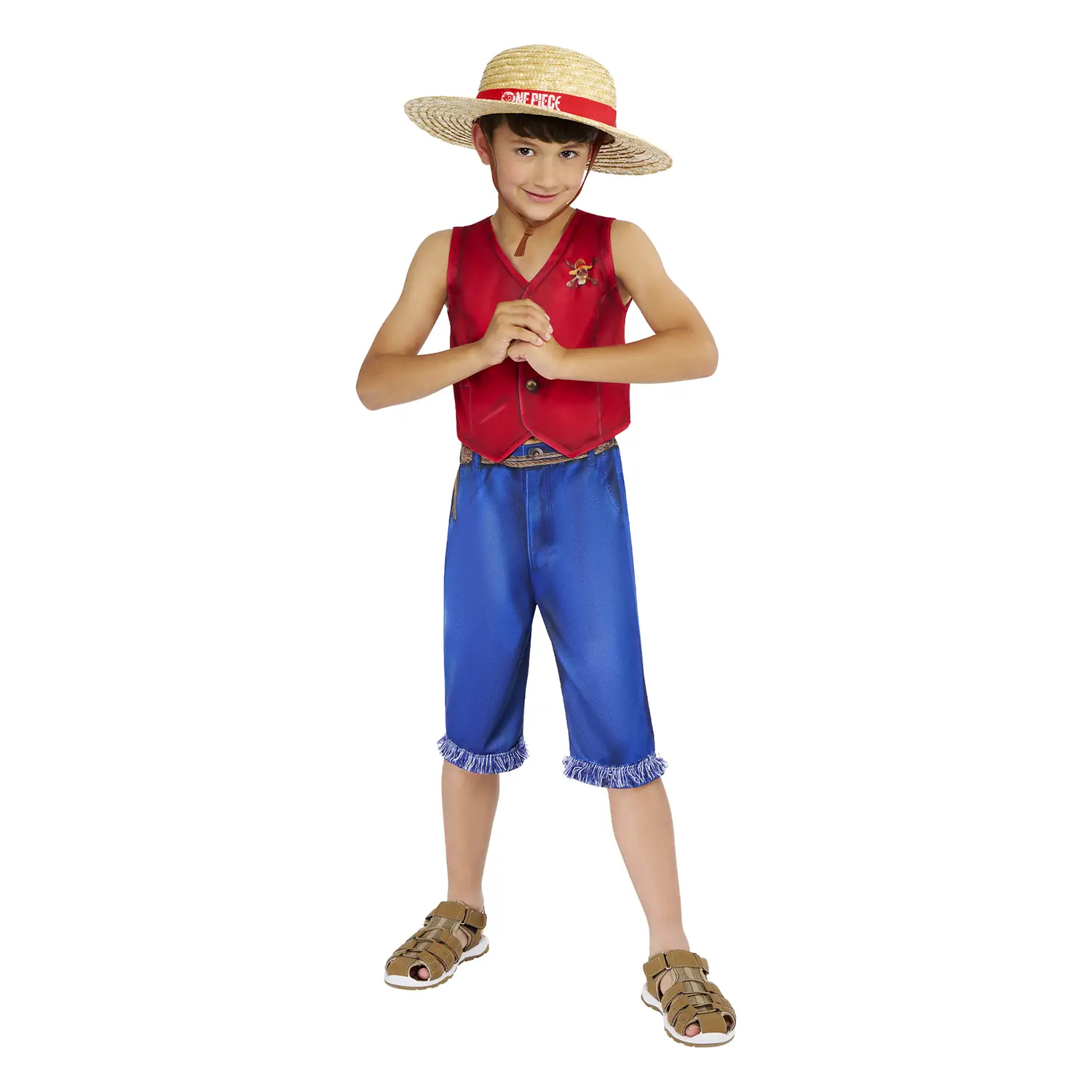 Costume Monkey D. Luffy - Taglia S - 7/8 Anni - abiti bambino e bambina