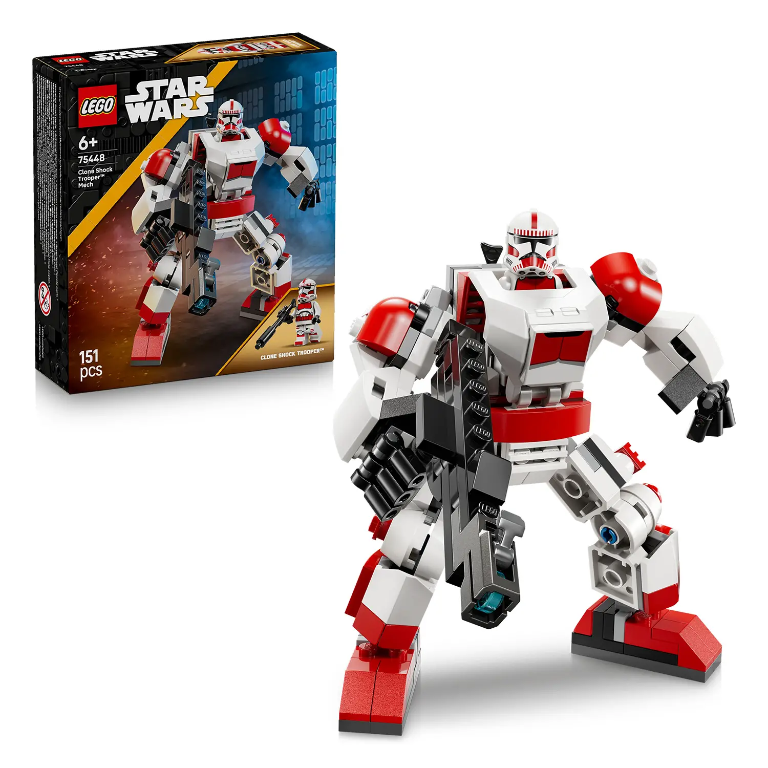 LEGO Star Wars Mech Clone Shock Trooper 75448 Action Figure - lego