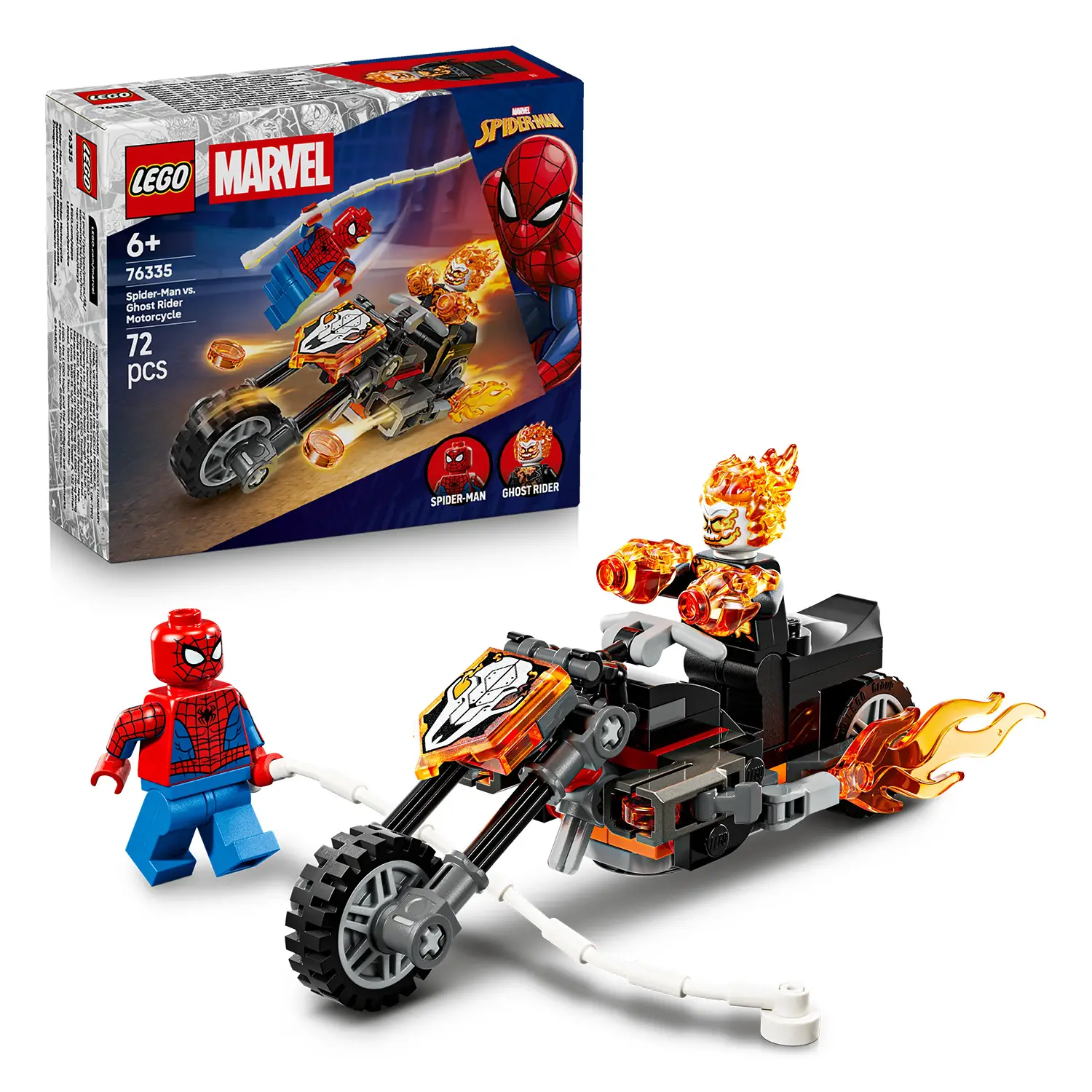 LEGO Marvel Spider-Man vs Ghost Rider Moto 76335 - lego