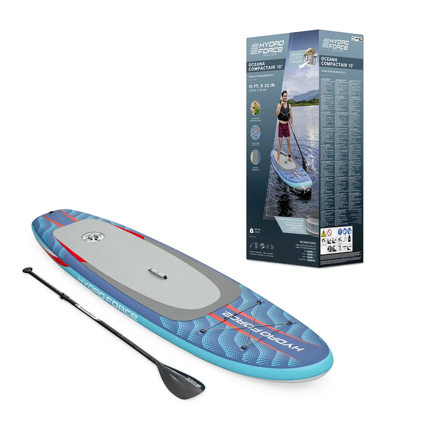Hydro-Force Sup Set Oceana Compactair Cm. 305X84X15 Max 130kg - estivo mare