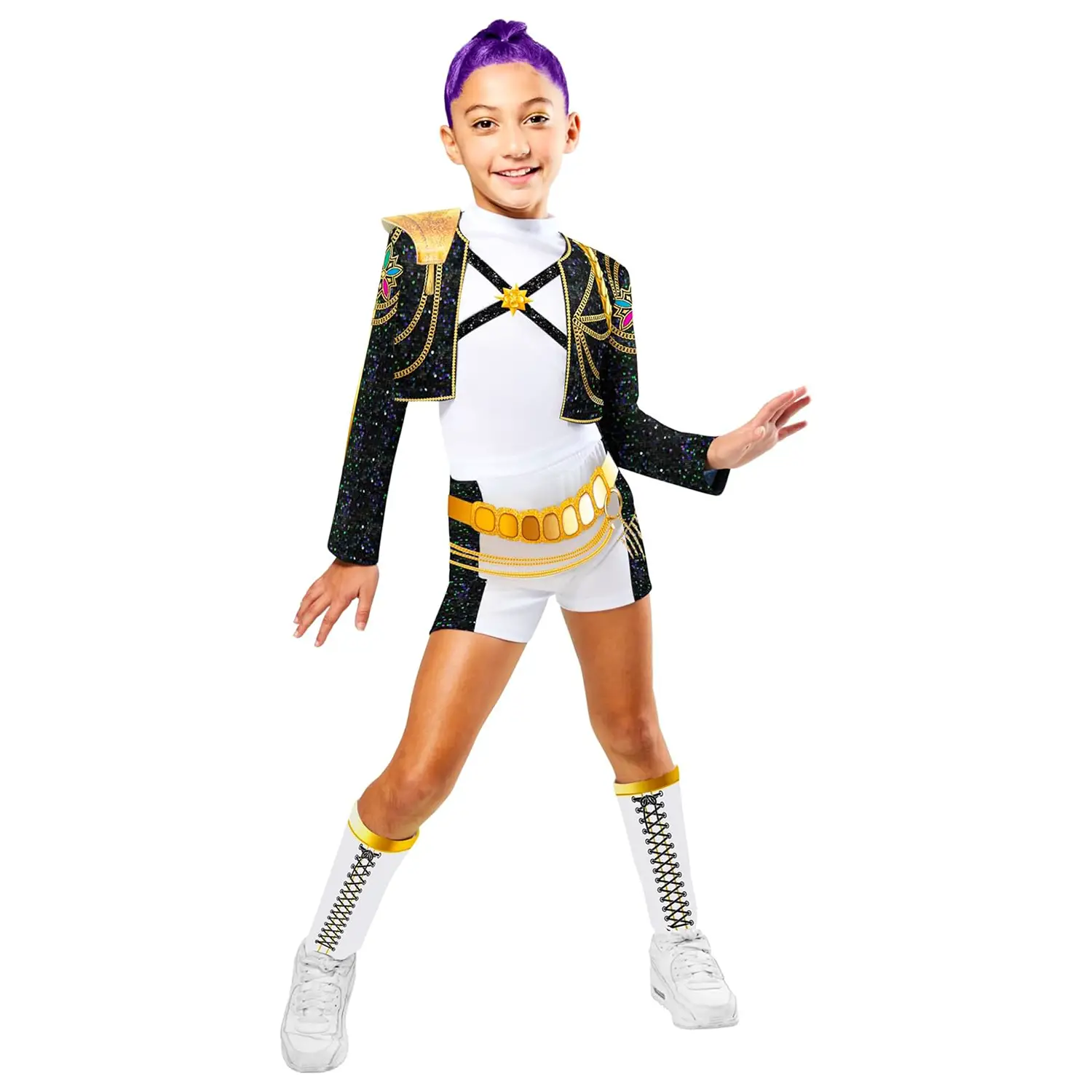 Costume K-Pop Rumi Gold Deluxe Taglia XS (5/6 Anni) - abiti bambino e bambina