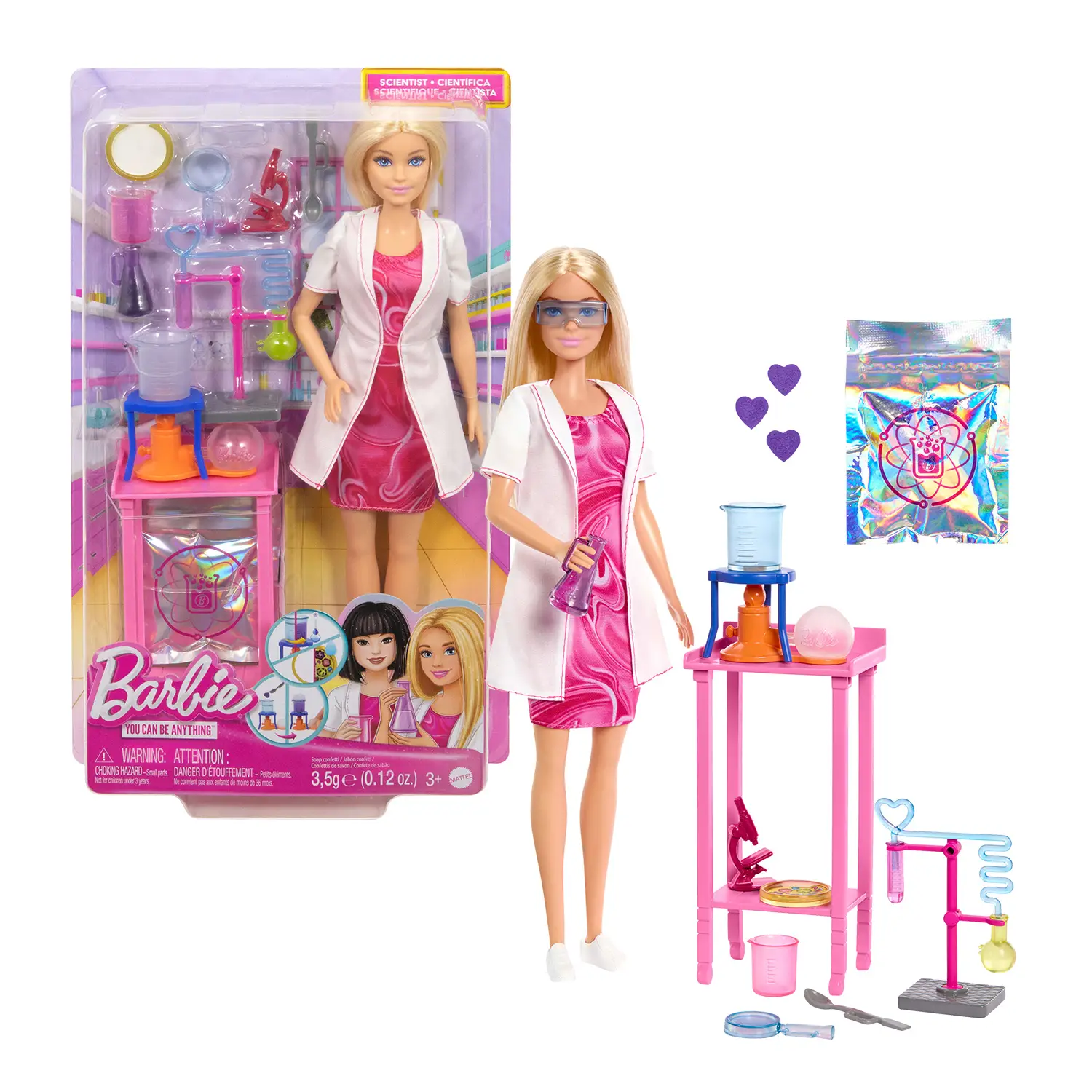 Barbie Carriere Scienziata con Laboratorio e Accessori JCR70 - collezionabili bambina