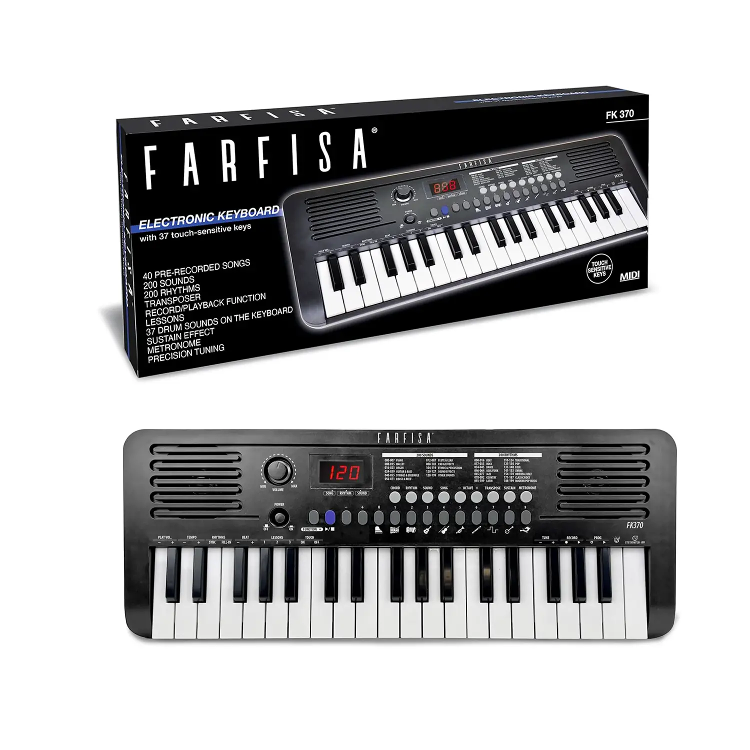Tastiera Professionale 37 Tasti Completa di Accessori - strumenti musicali