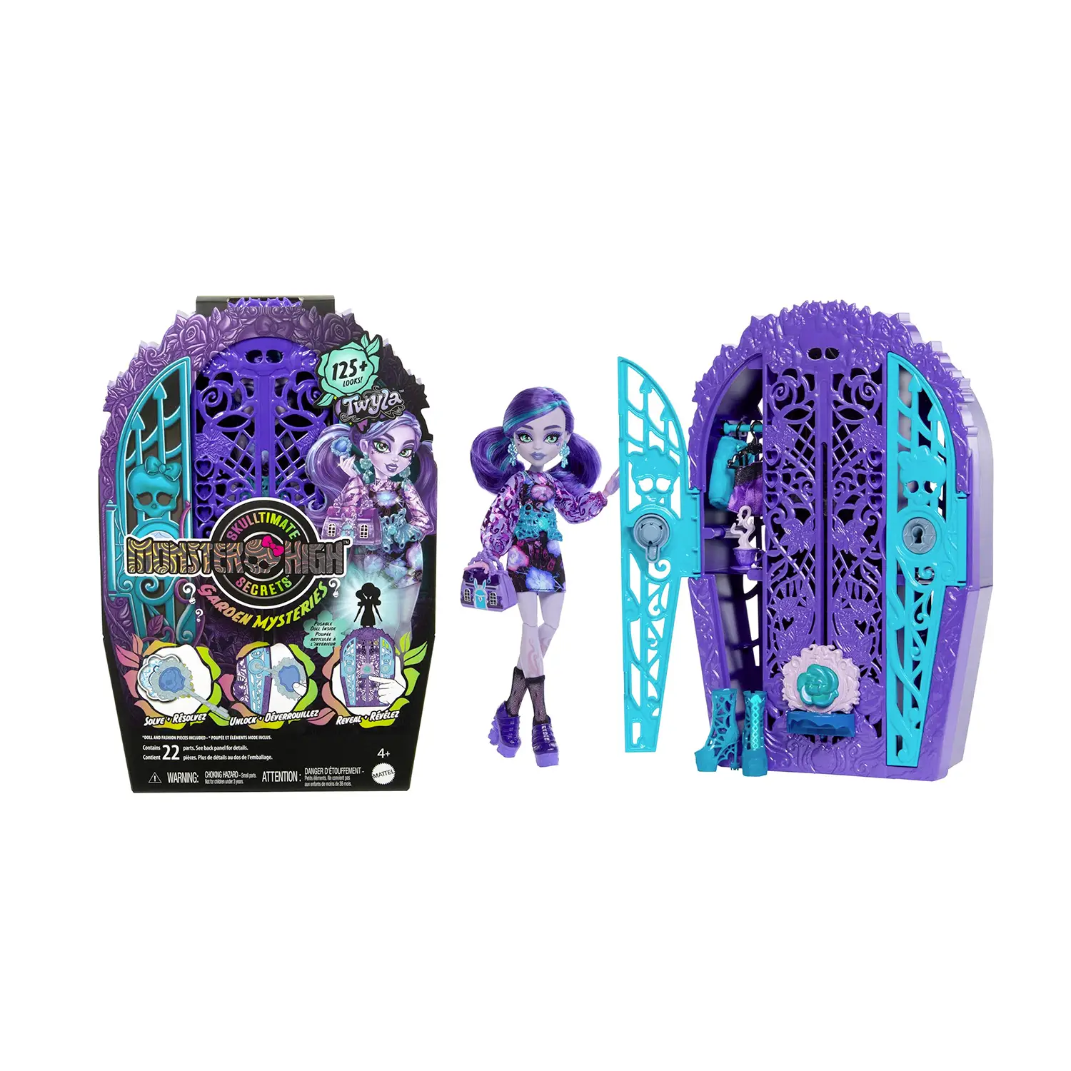 Monster High Garden Mysteries Set Bambola E Guardaroba Con Accessori Twyla - action figures ed accessori