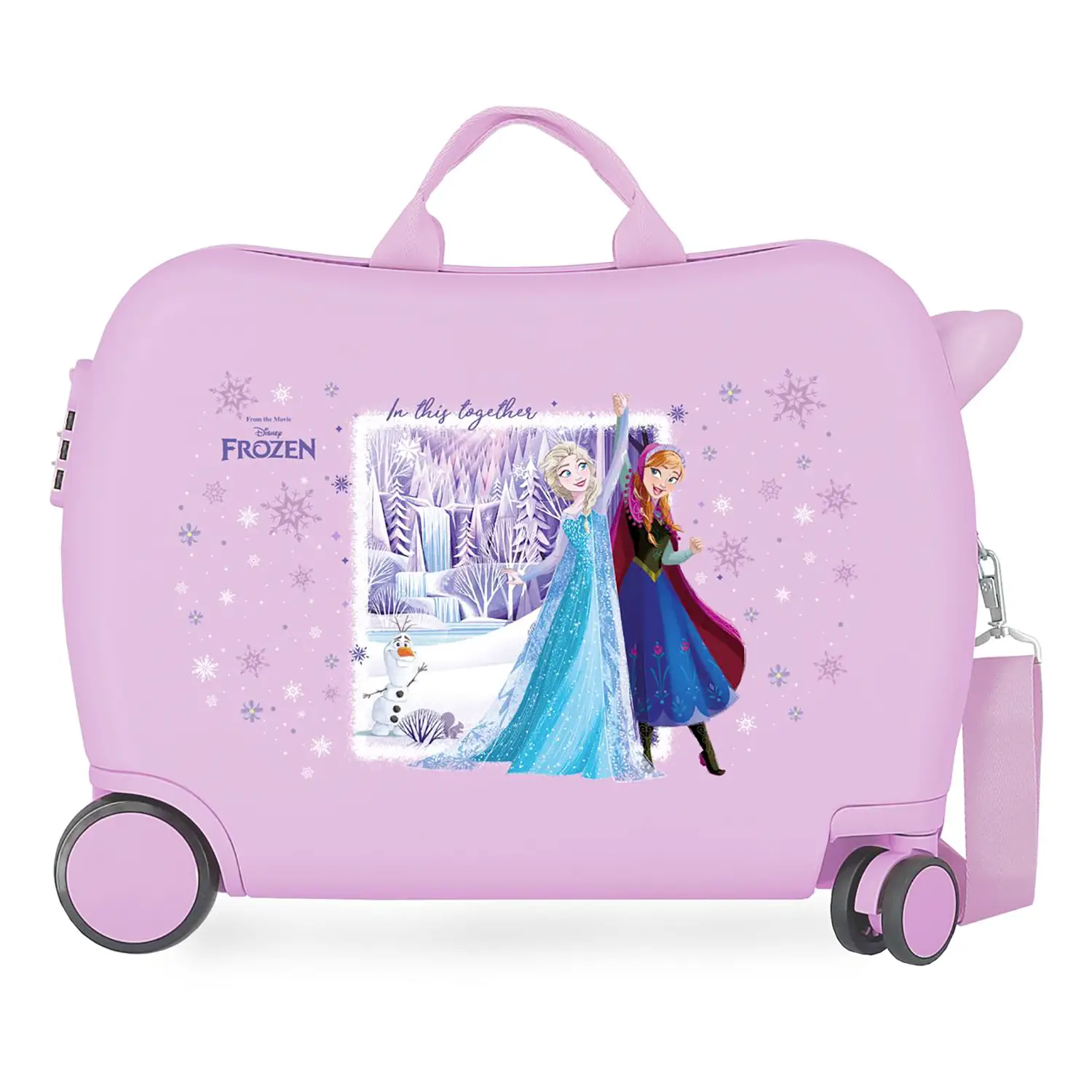 Frozen In This Together Trolley Cavalcabile Abs 50 cm 4 Ruote Lilla - valige e borse da viaggio