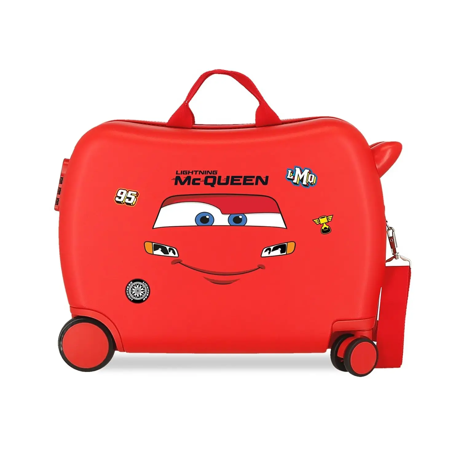 Valigia ABS 50 cm 4 ruote Cars McQueen Rosso Disney - valige e borse da viaggio