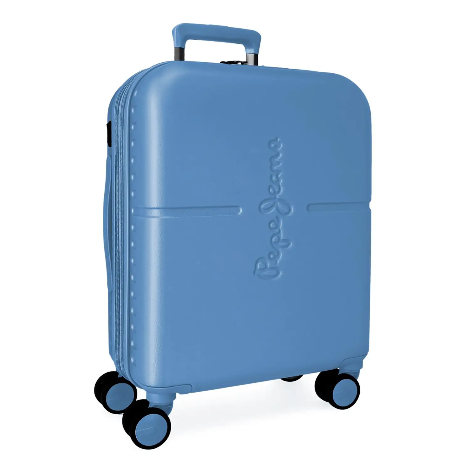 Pepe Jeans Highlight Trolley Abs 55 cm 4 Ruote Azzurro - valige e borse da viaggio