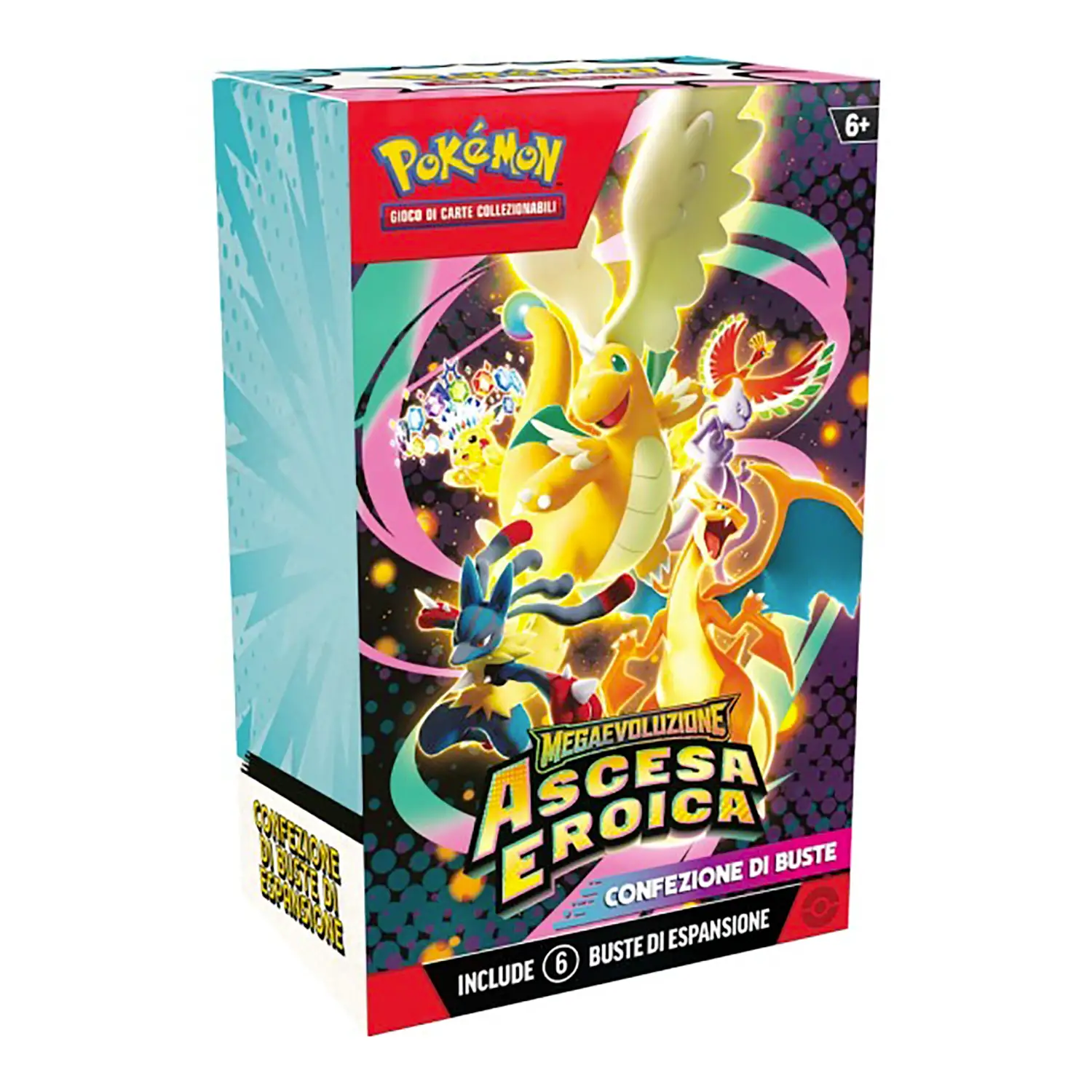 Pokemon 2.5 Megaevoluzione Ascesa Eroica Confezione 6 Bustine - Giochi di società