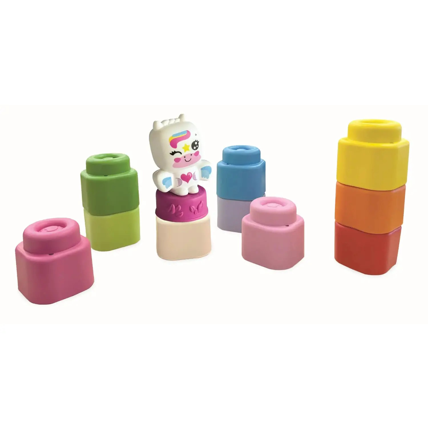 Soft Clemmy Set Mattoncini Morbidi Con Personaggio Unicorno 10 Pezzi - Primi giochi