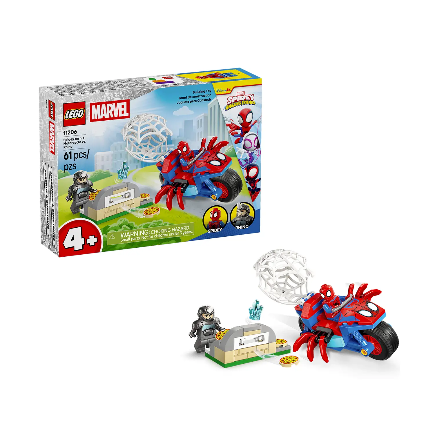 Lego Marvel - Spidey Sulla Moto Contro Rhino - lego