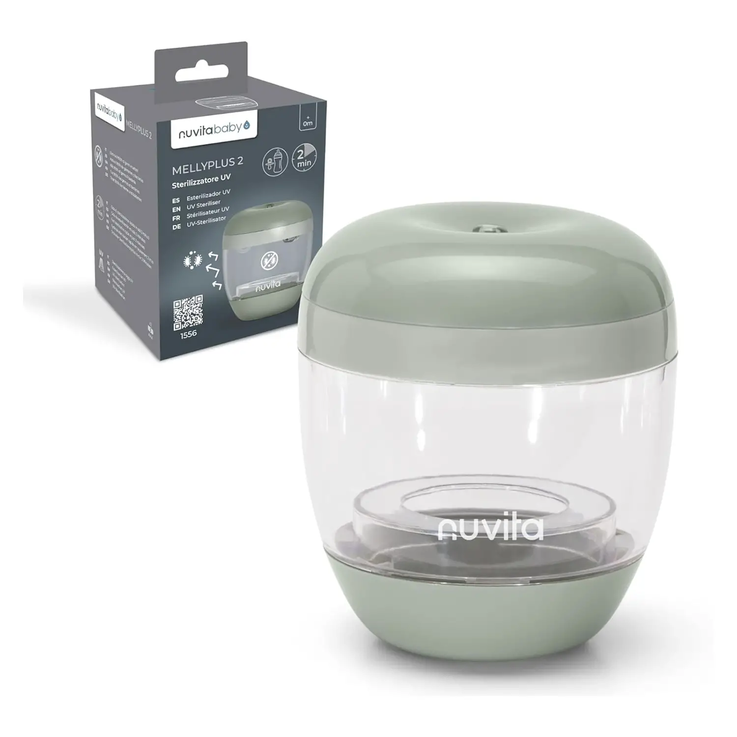 Sterilizzatore UV Portatile MellyPlus Nuvita Verde Salvia - Sicurezza e igiene