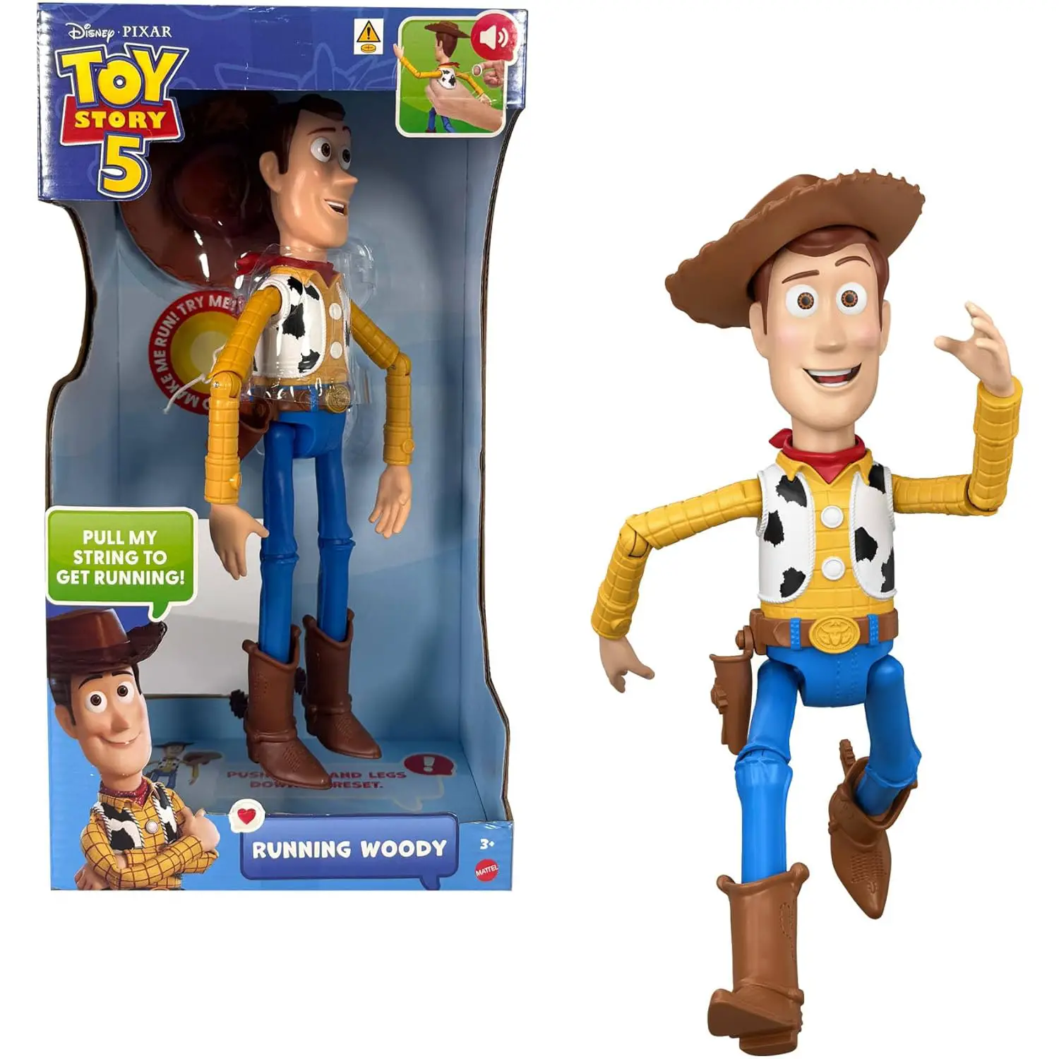 Toy Story 5 - Running Woody, Action Figure da 30 - action figures ed accessori