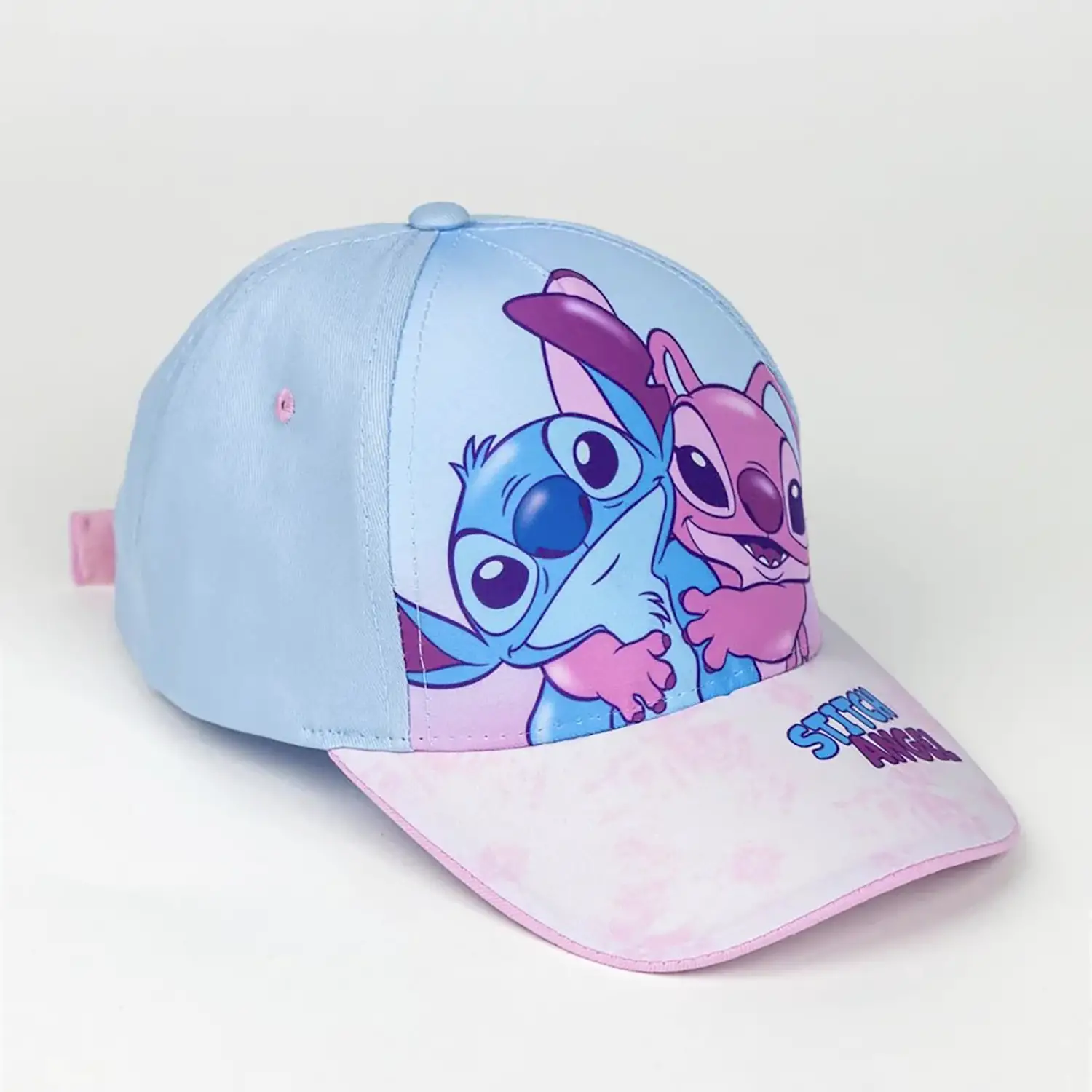 Cappellino Stitch 53cm Azzurro E Rosa - accessori stagionali