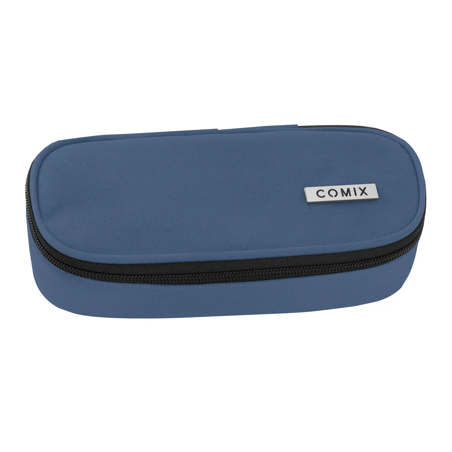 Astuccio Scuola Ovale Organizzato Comix Dusty Blue - bauletti tombolini bustine