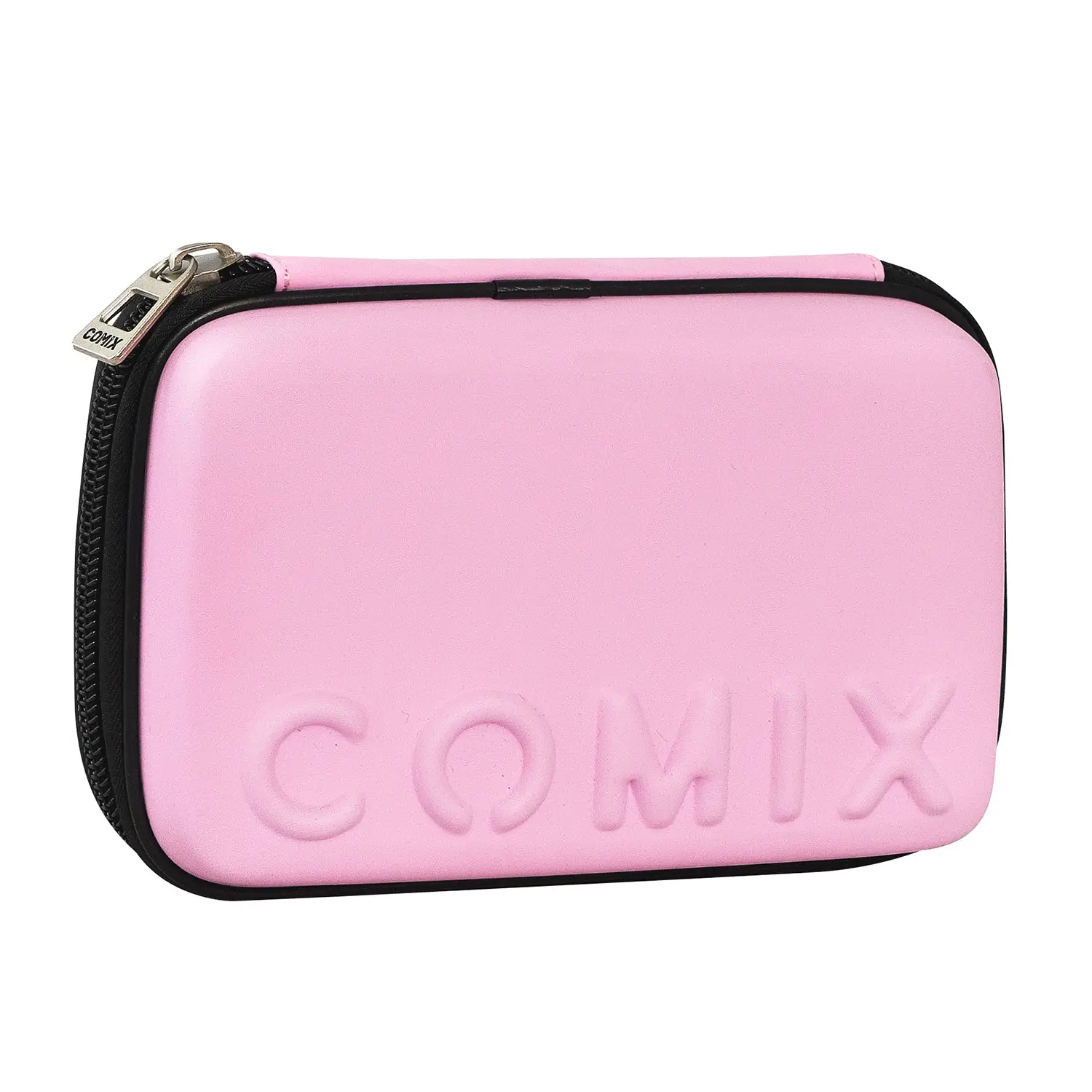Astuccio Scuola Corredo Maxi Zip Comix Opaco Rosa - astucci colori