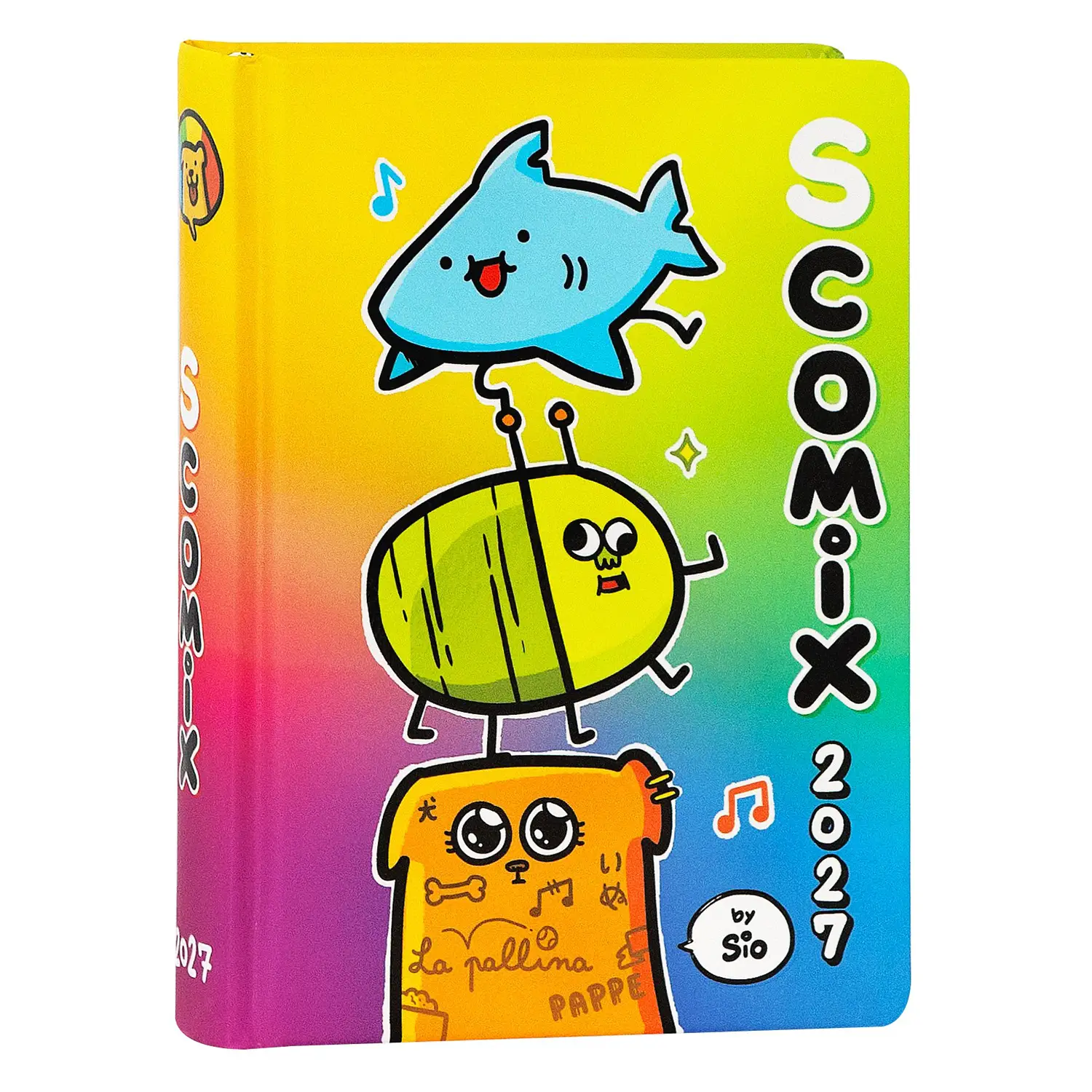 Scomix by Sio Diario Agenda 16 Mesi Medium Multicolor 12x16,5 - diari